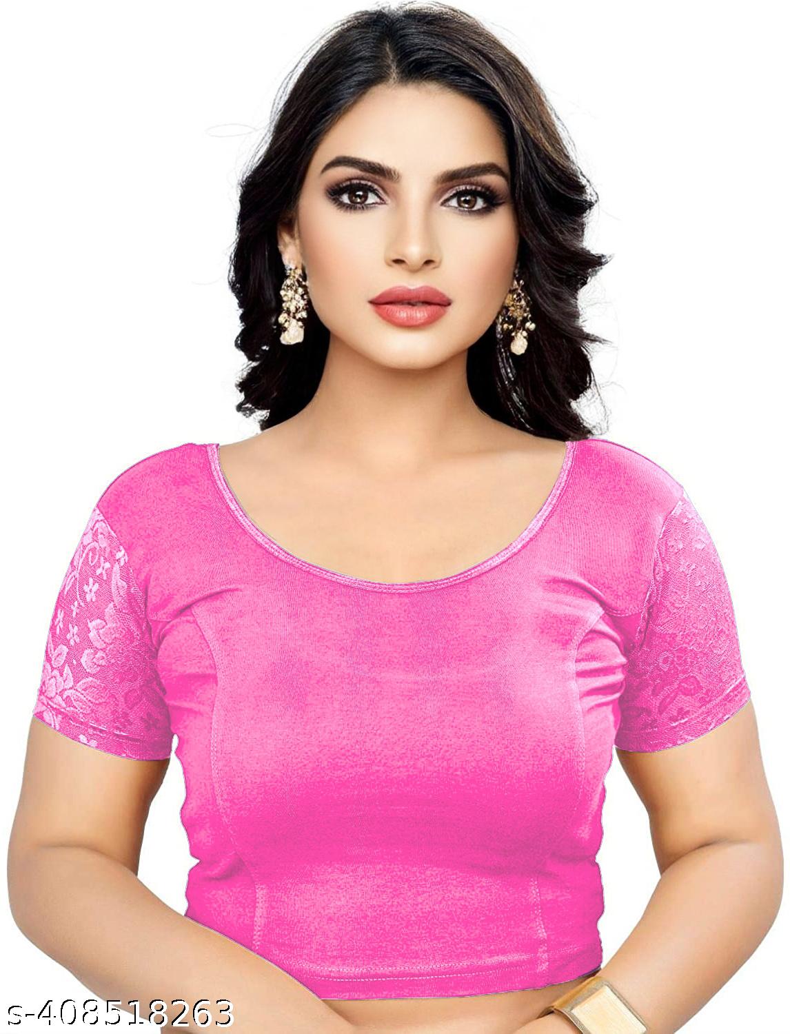 Readymade Stretchable cotton lycra Blouse - Unixkart - View 4