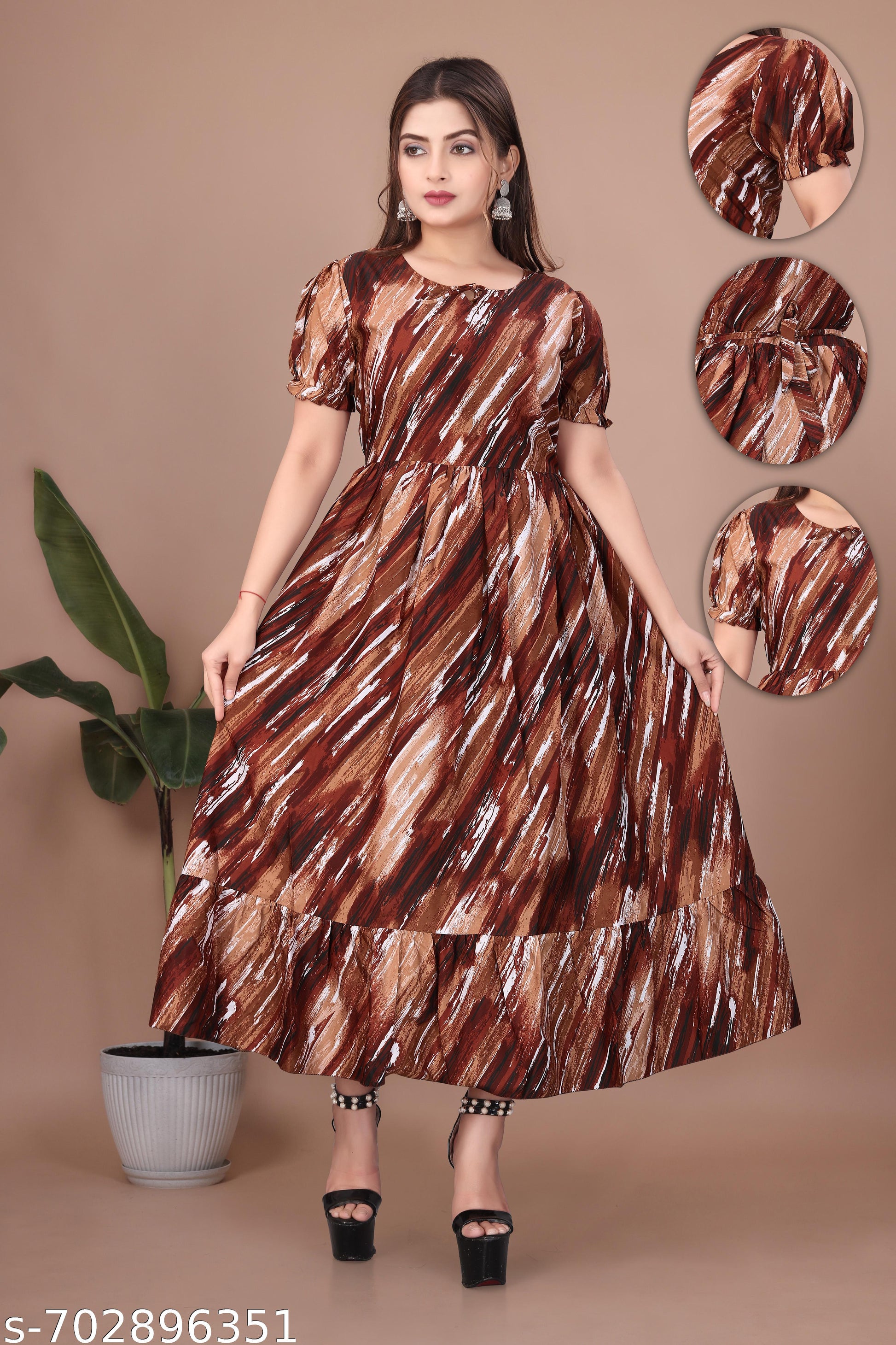 Women's Classy Modern Dress - Unixkart - View 4