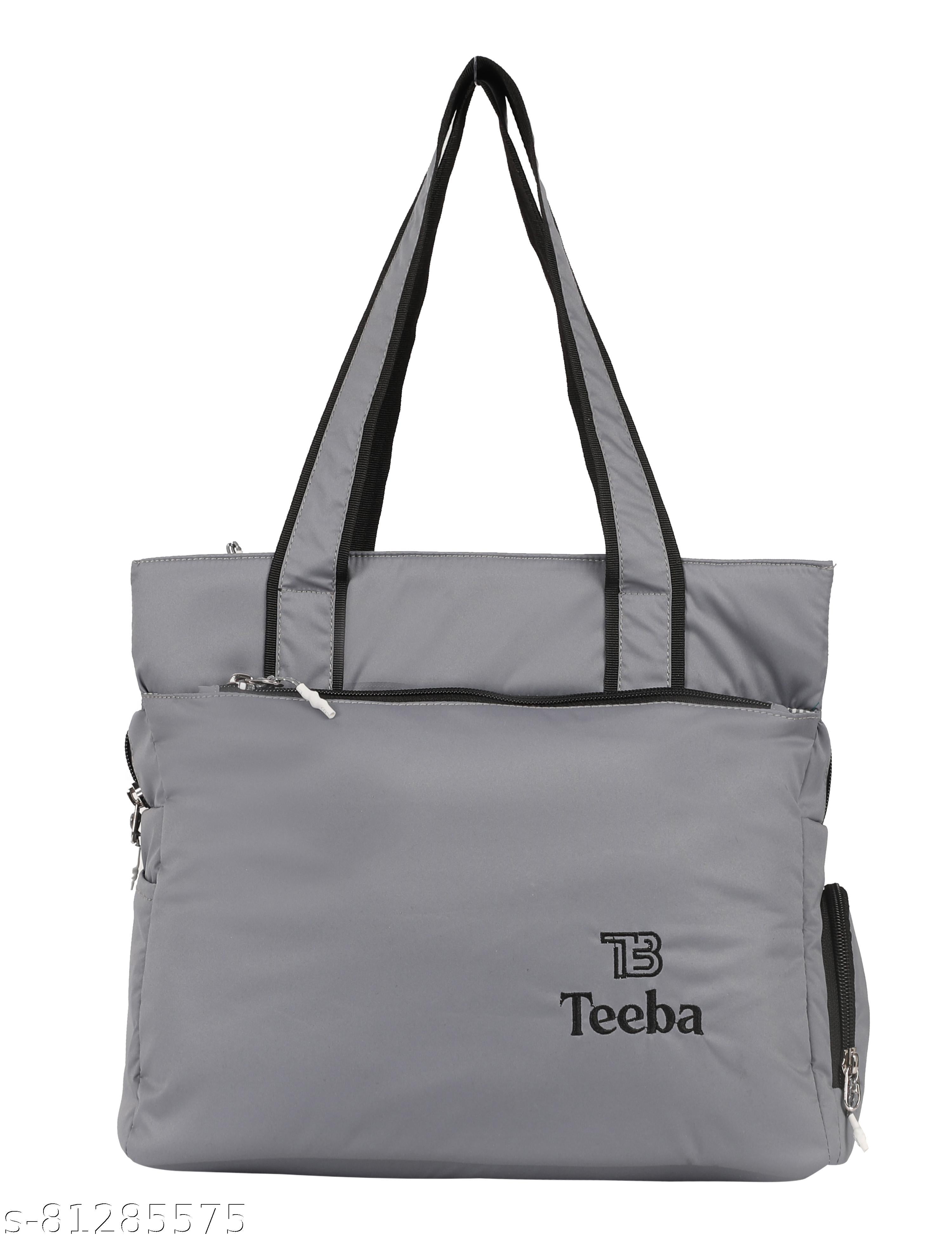 Women's Extra Spacious Shoulder Bag – Grey & Black - image 4