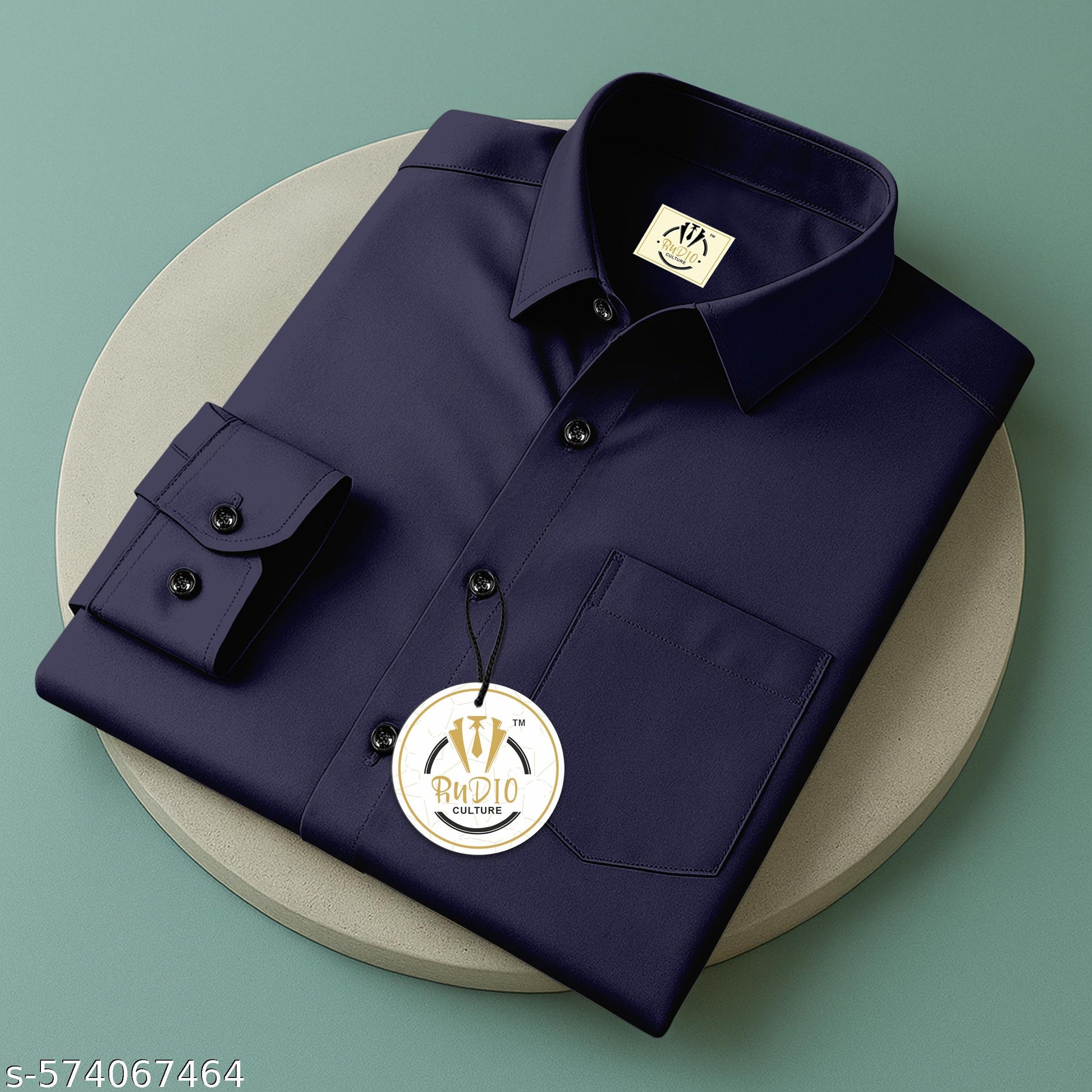 Men's Regular Fit Plain Long Sleeve Shirt - Unixkart - View 4