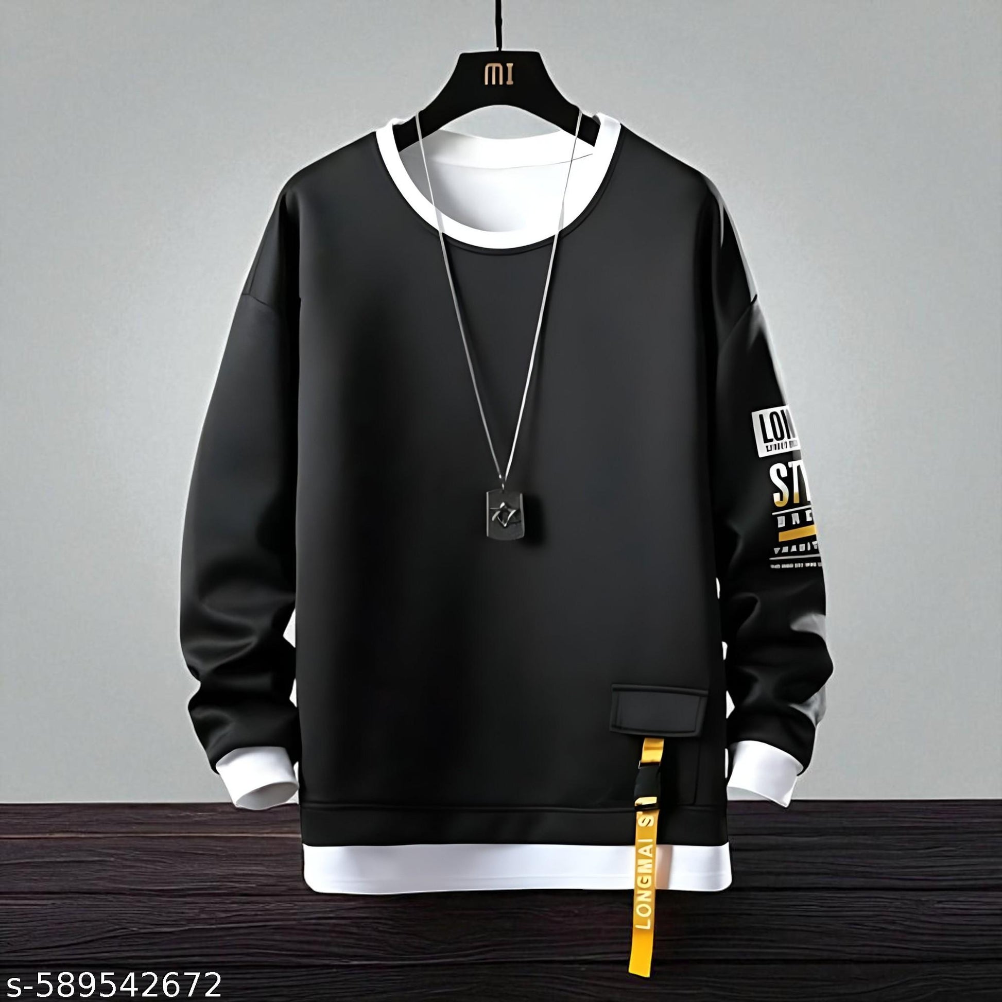 Men's Trendy Full Sleeve Round Neck Casual T-Shirt - image 4