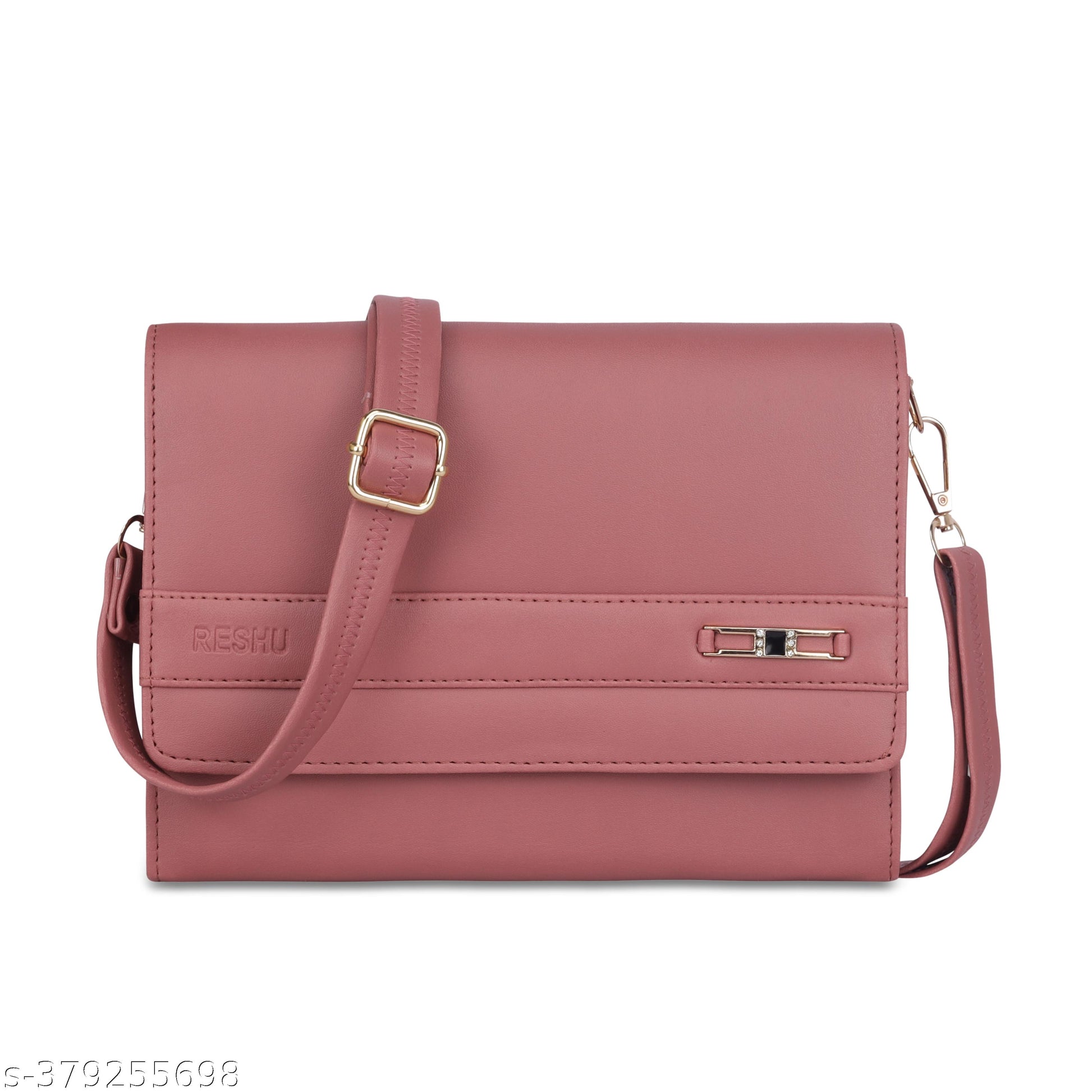 adjustable 5 zipper pocket with card holder premium stylish leather sling bag - Unixkart - View 4