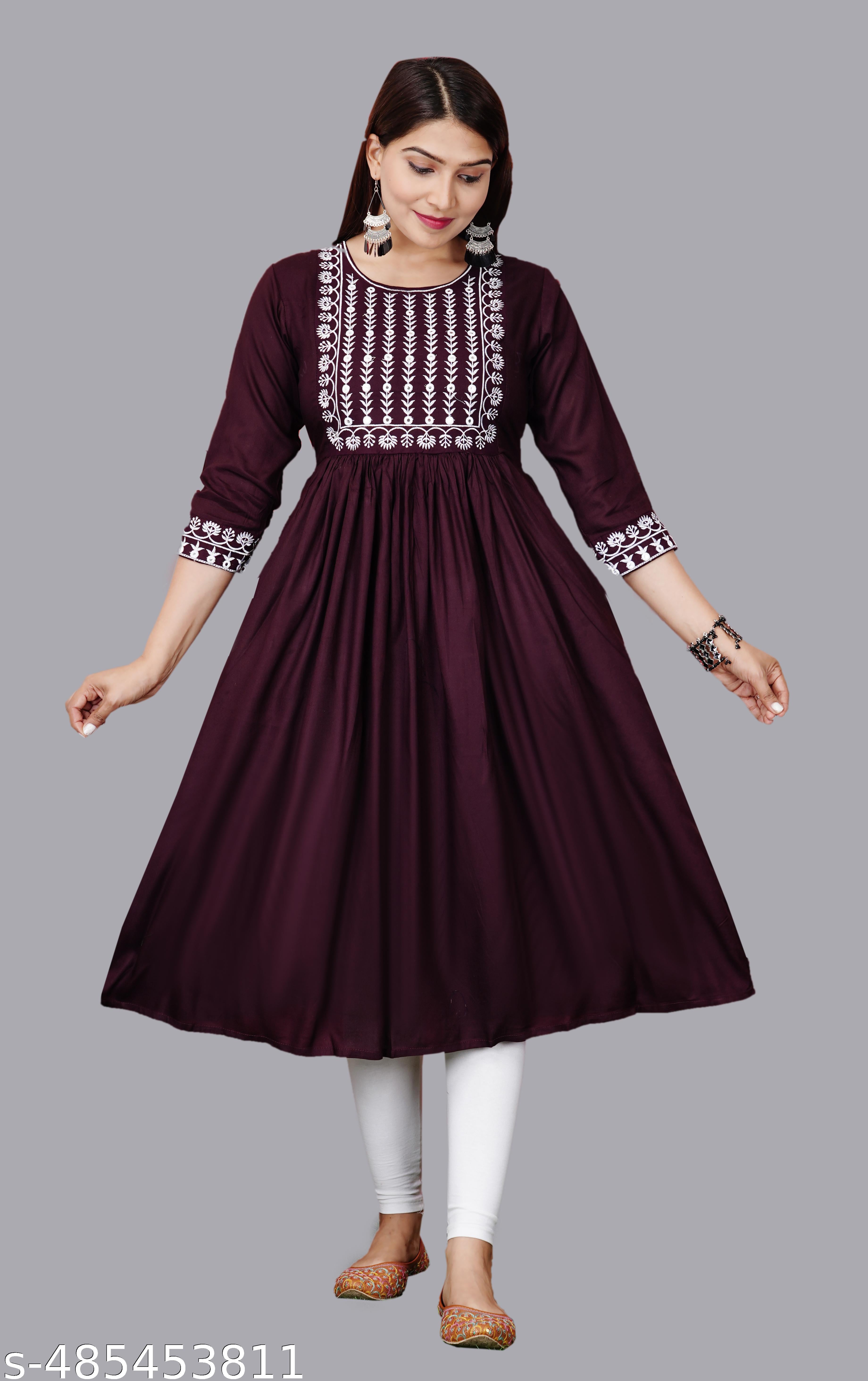 Women's Embroidery Kurti - Unixkart - View 4