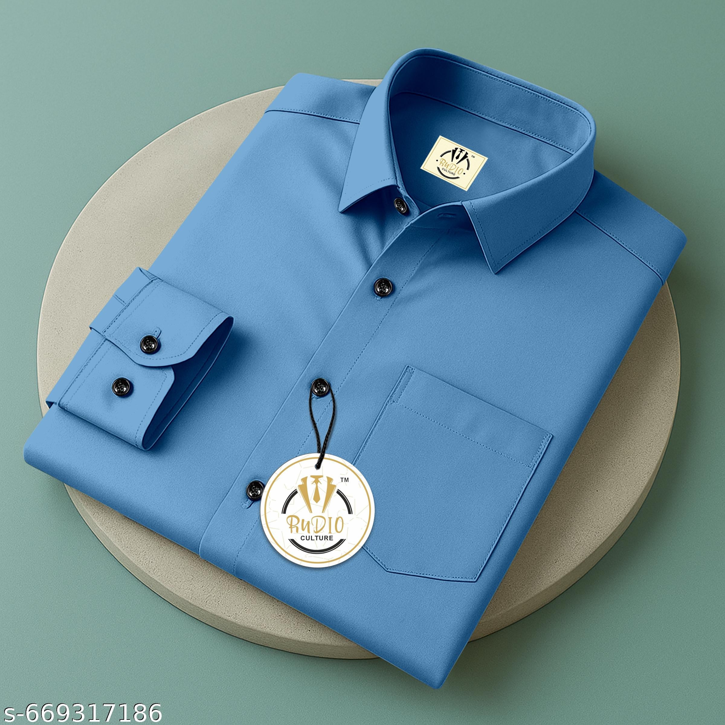 Men's Plain Full Sleeve Stylish Shirt - Unixkart - View 4