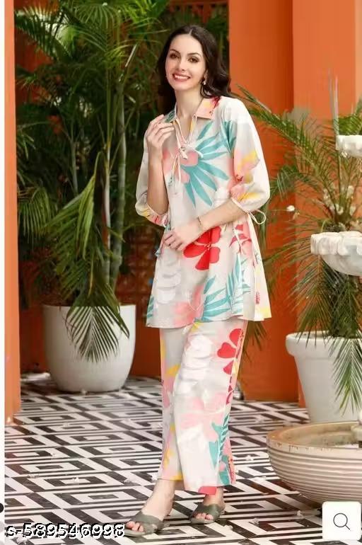 Stylish Trendy Fancy Co-ord Set - Unixkart - View 4