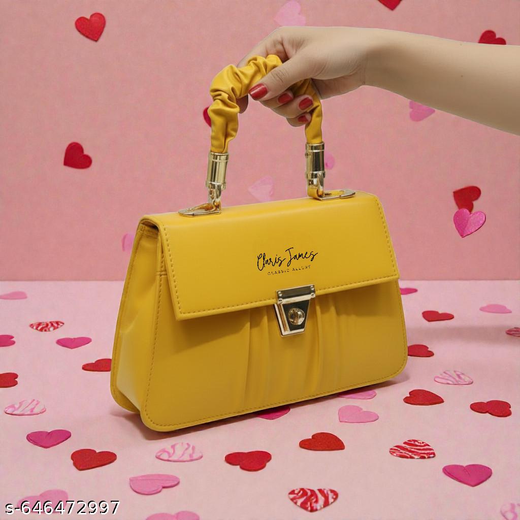 Graceful Fashionable Yellow Women Slingbags - Unixkart - View 4