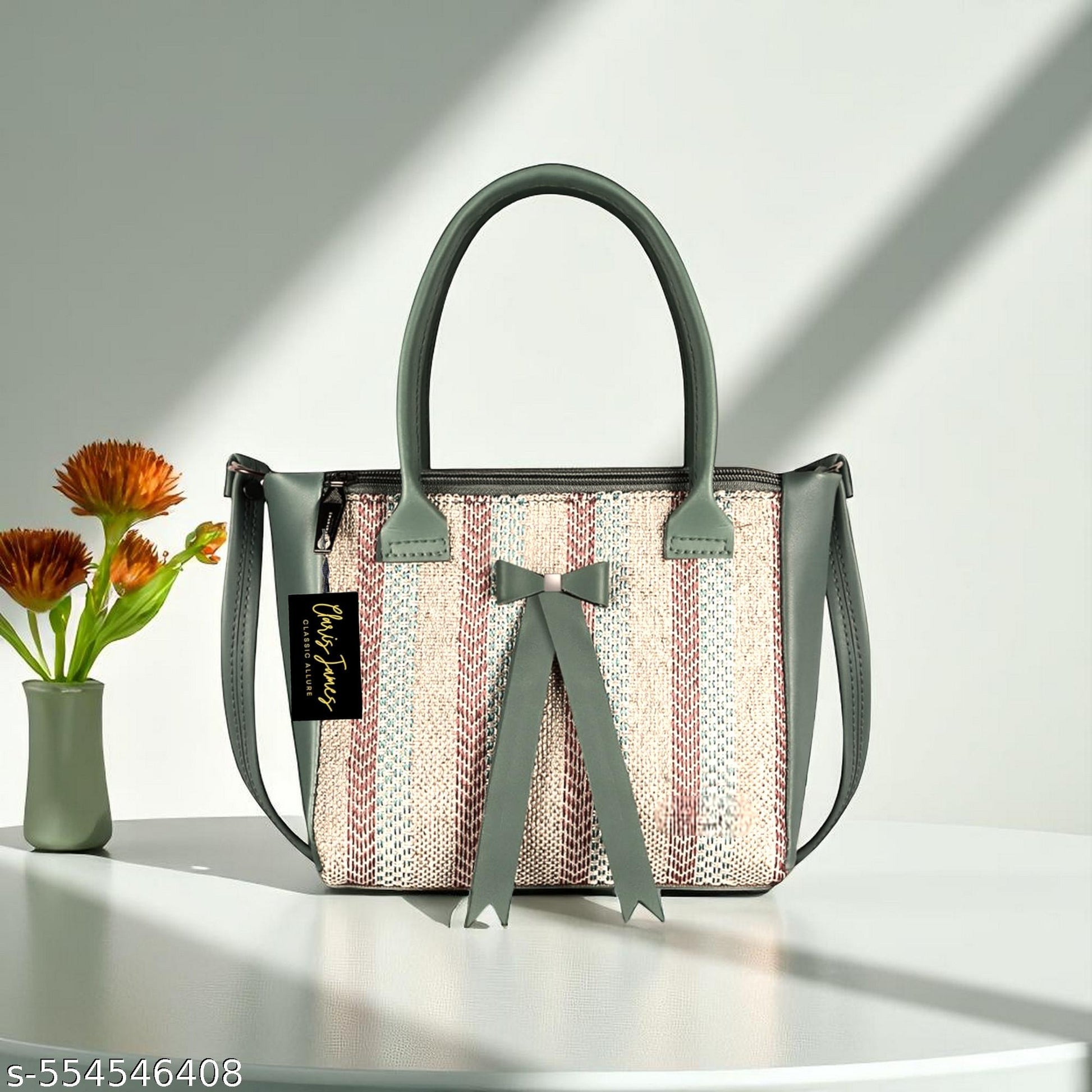 Gorgeous Trendy tote bag stylish Pu leather slingbag for women's Green - Unixkart - View 4