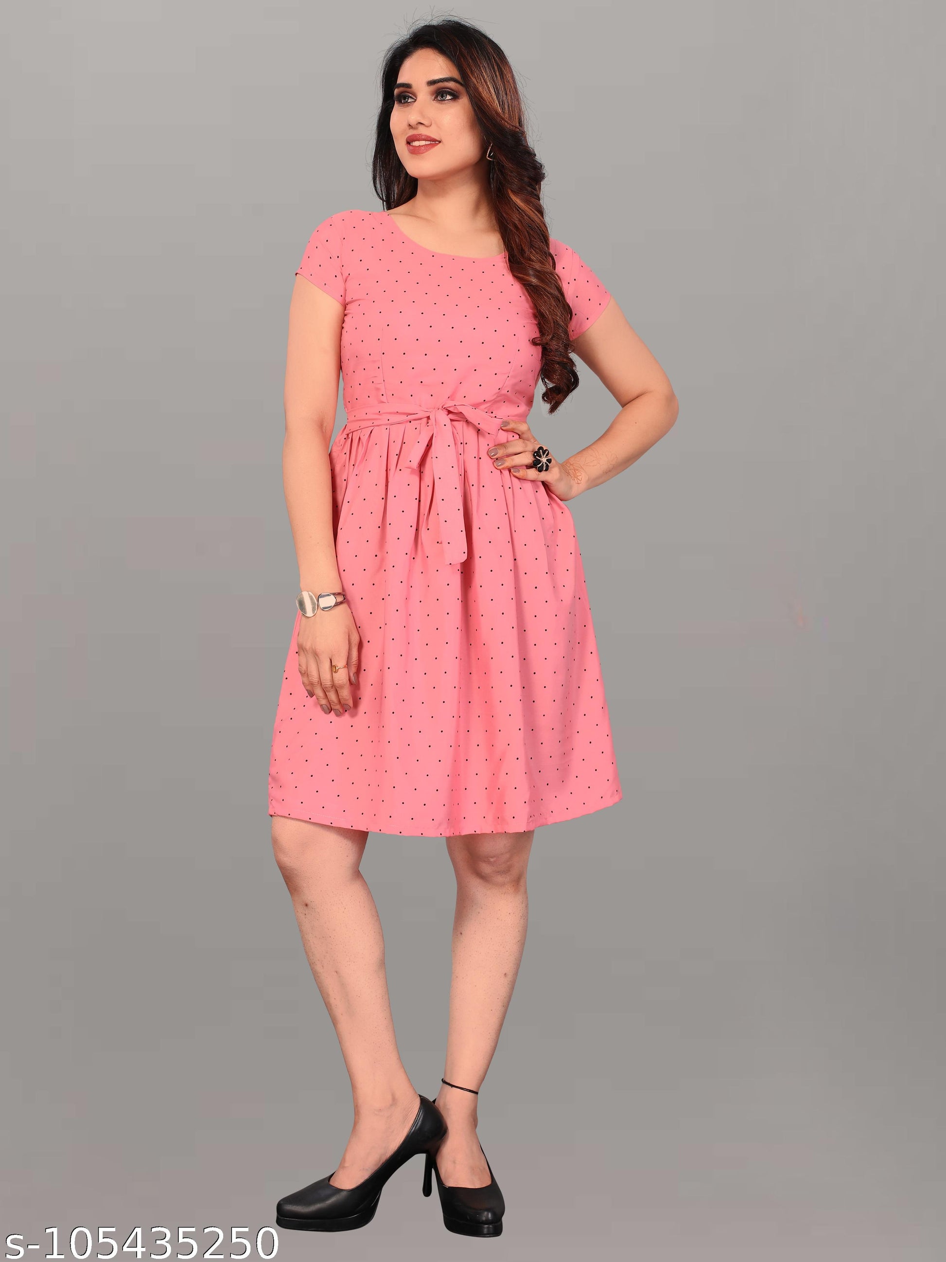 Women's A-Line Multicolour Dress - Unixkart - View 4