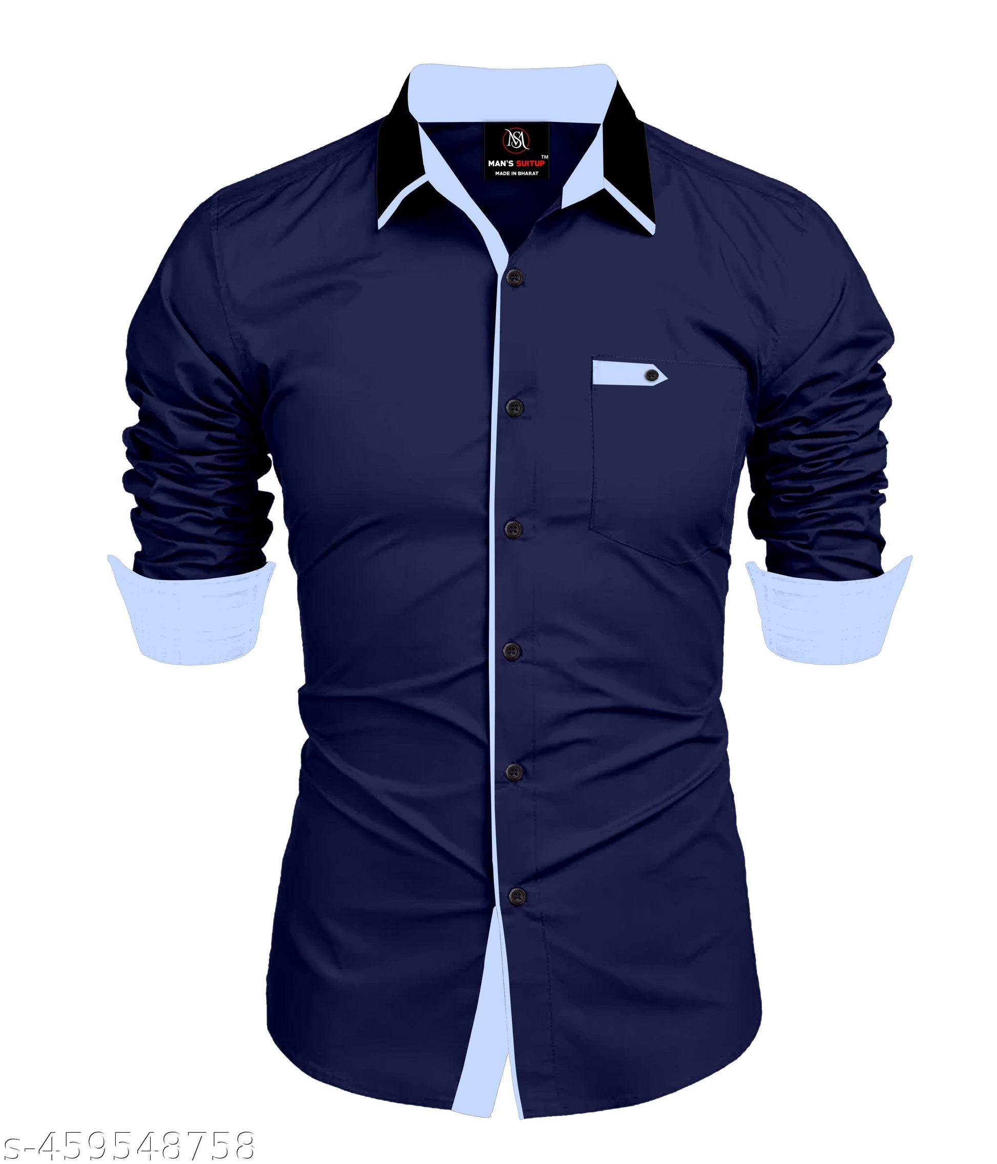 Men's Collar Design Casual Shirt - Unixkart - View 4