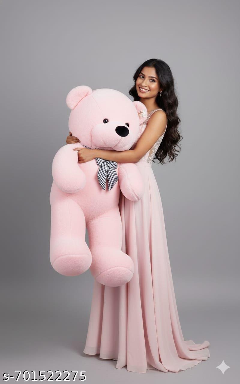3 Feet Pink Cute Washable Teddy Bear - Unixkart - View 4