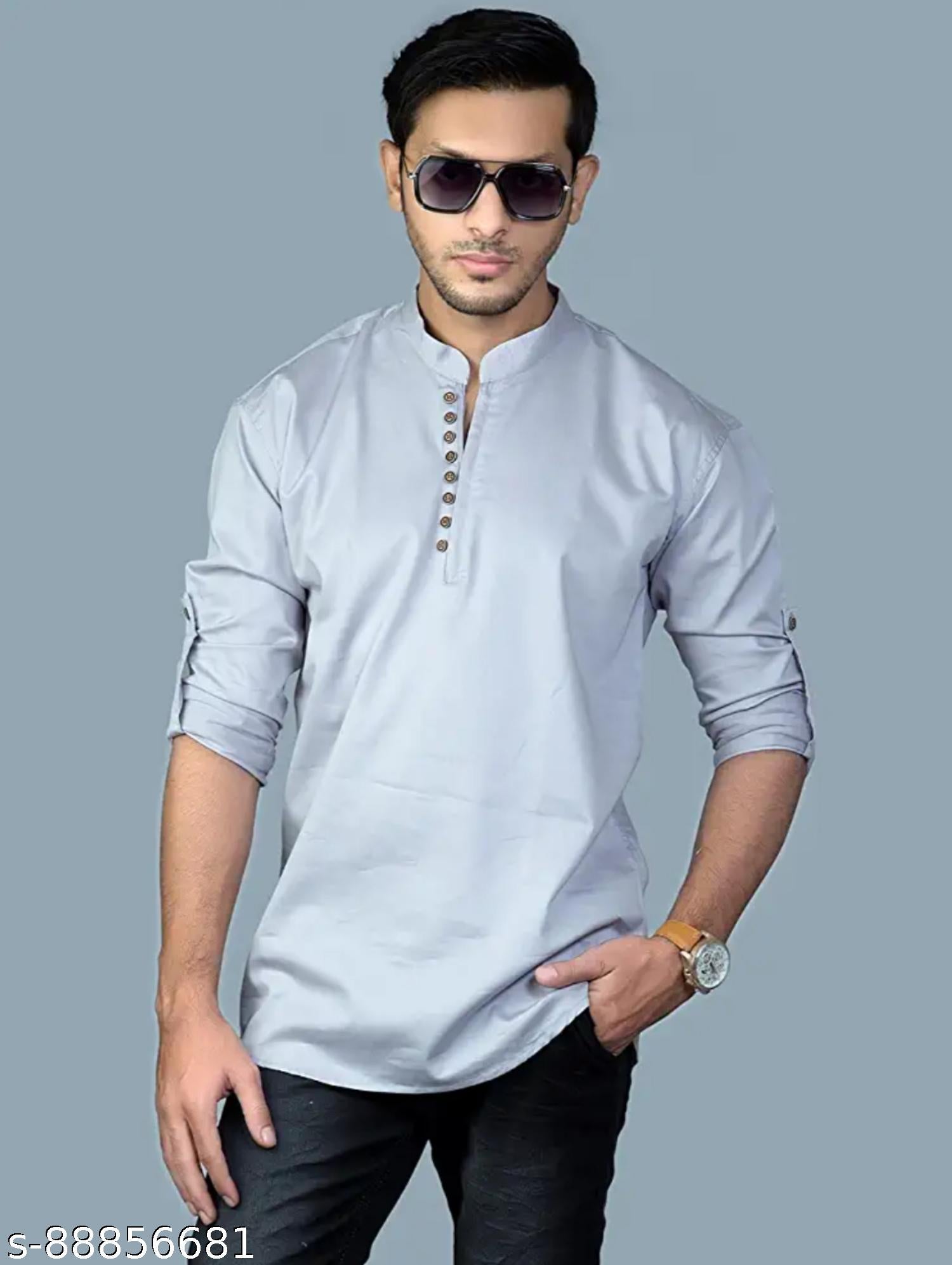 Men's Casual Pure Cotton Shirt - Unixkart - View 4