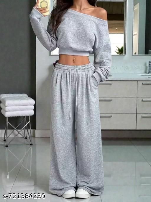 Women's Wide-Leg High-Waist Joggers with Drawstring - image 4