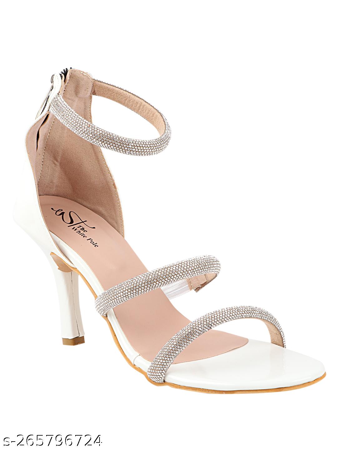 Women's Crystal & Glittery Pencil Heel Fashion Stiletto heels Sandals for - Image 4