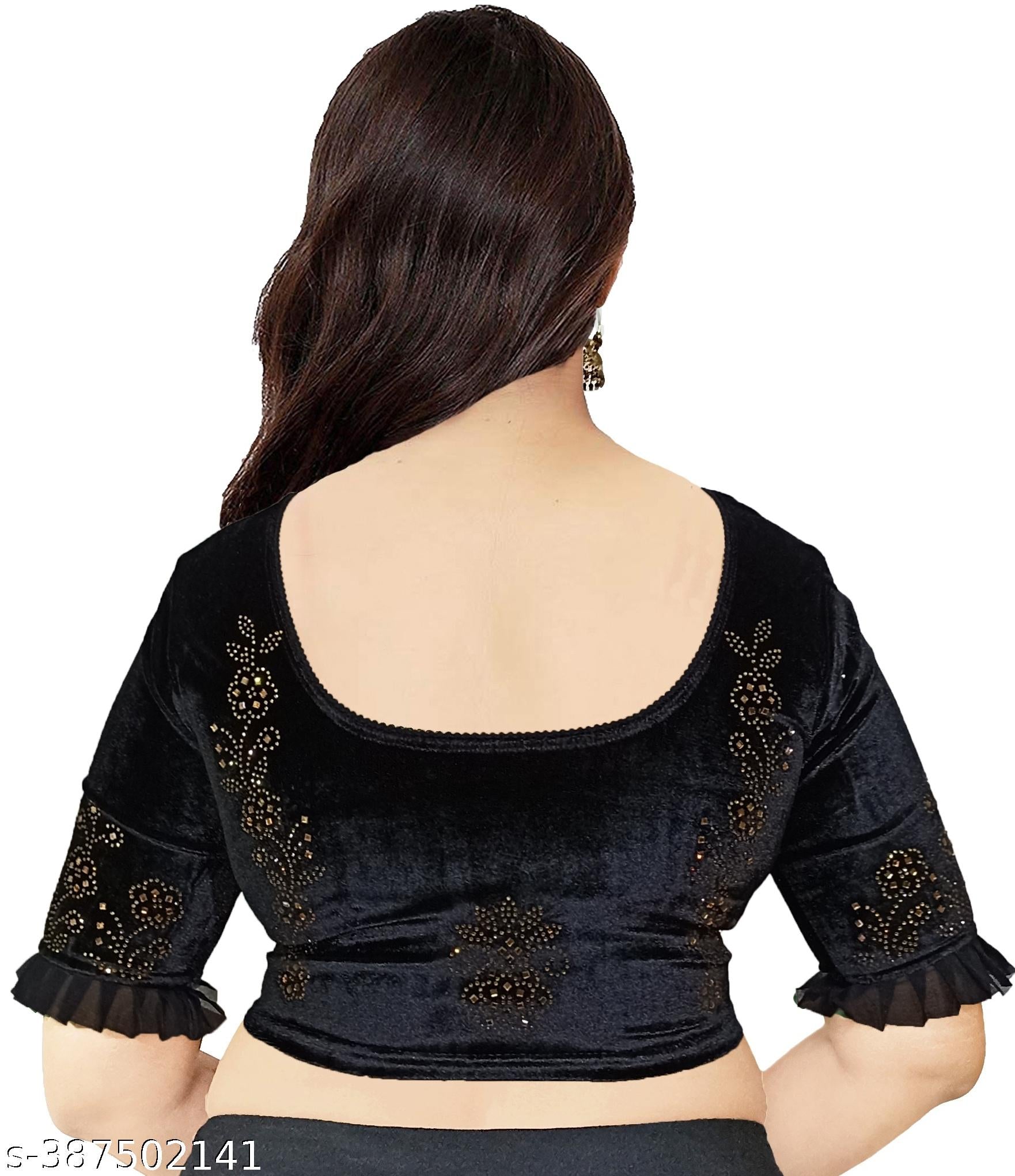 Elegance Redefined: Premium Partywear Blouse with Sparkling Diamond Stone Work - Unixkart - View 4