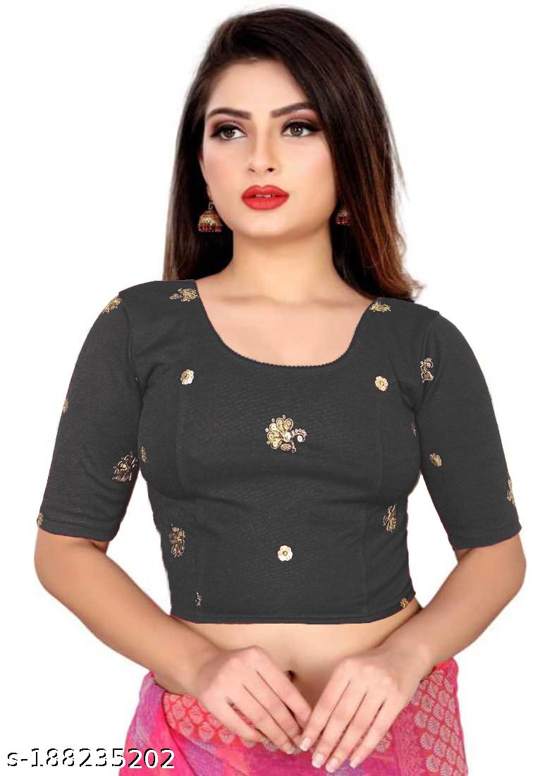 sequence Embroidery Stretchable Blouse collection 2 - Unixkart - View 4