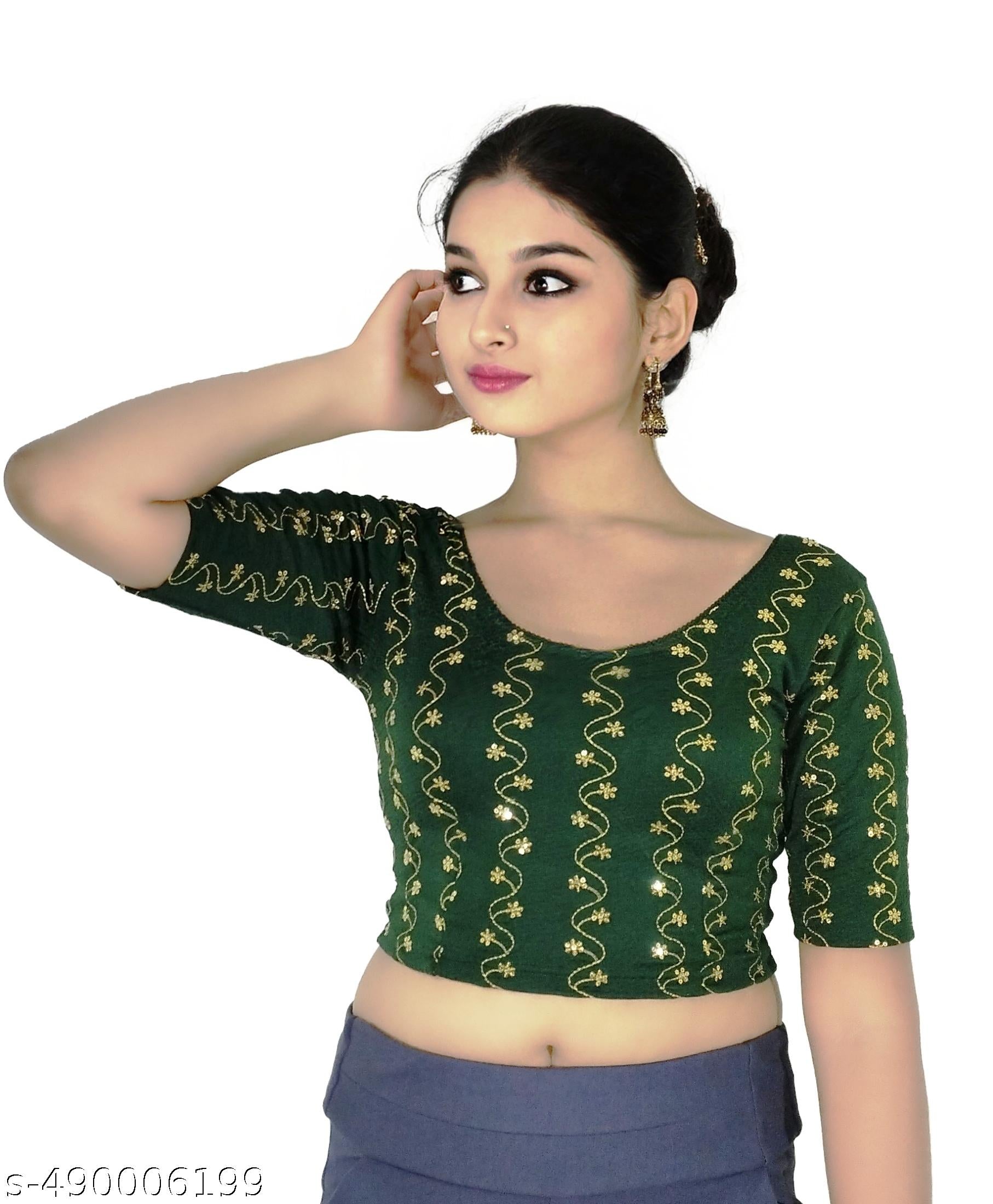 Trendy Partywear Blouse - Unixkart - View 4