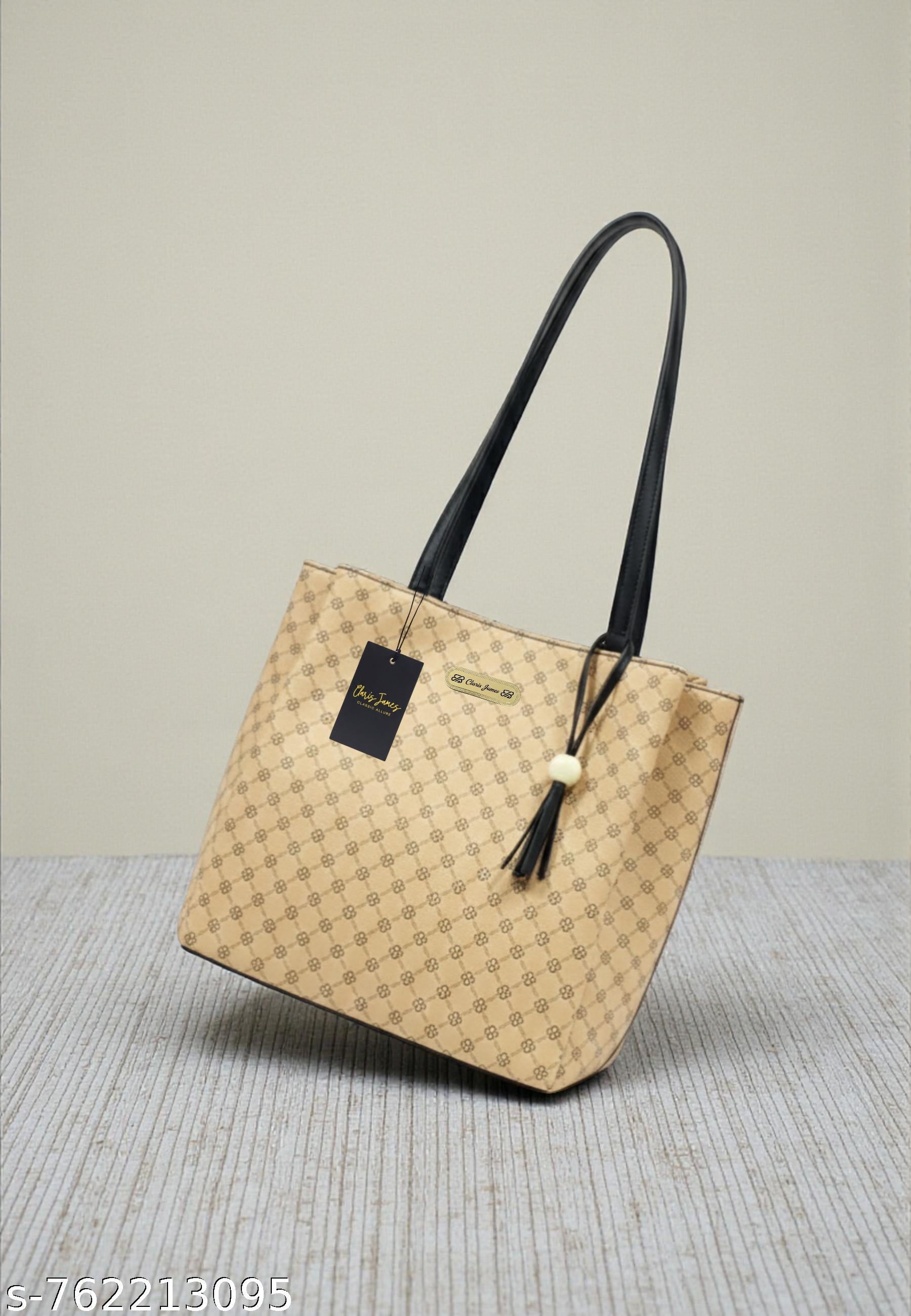Stylish trendy graceful tote bag white - Unixkart - View 4