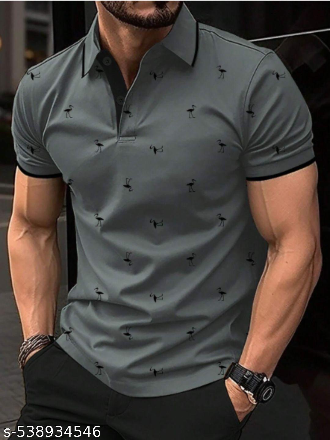 Men's Polo Collar Cotton Half Sleeve T-Shirt - view 4