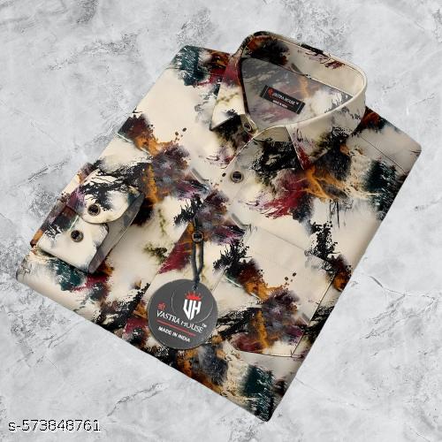 Men's Stylish Printed Glamour Shirt - Unixkart - View 4