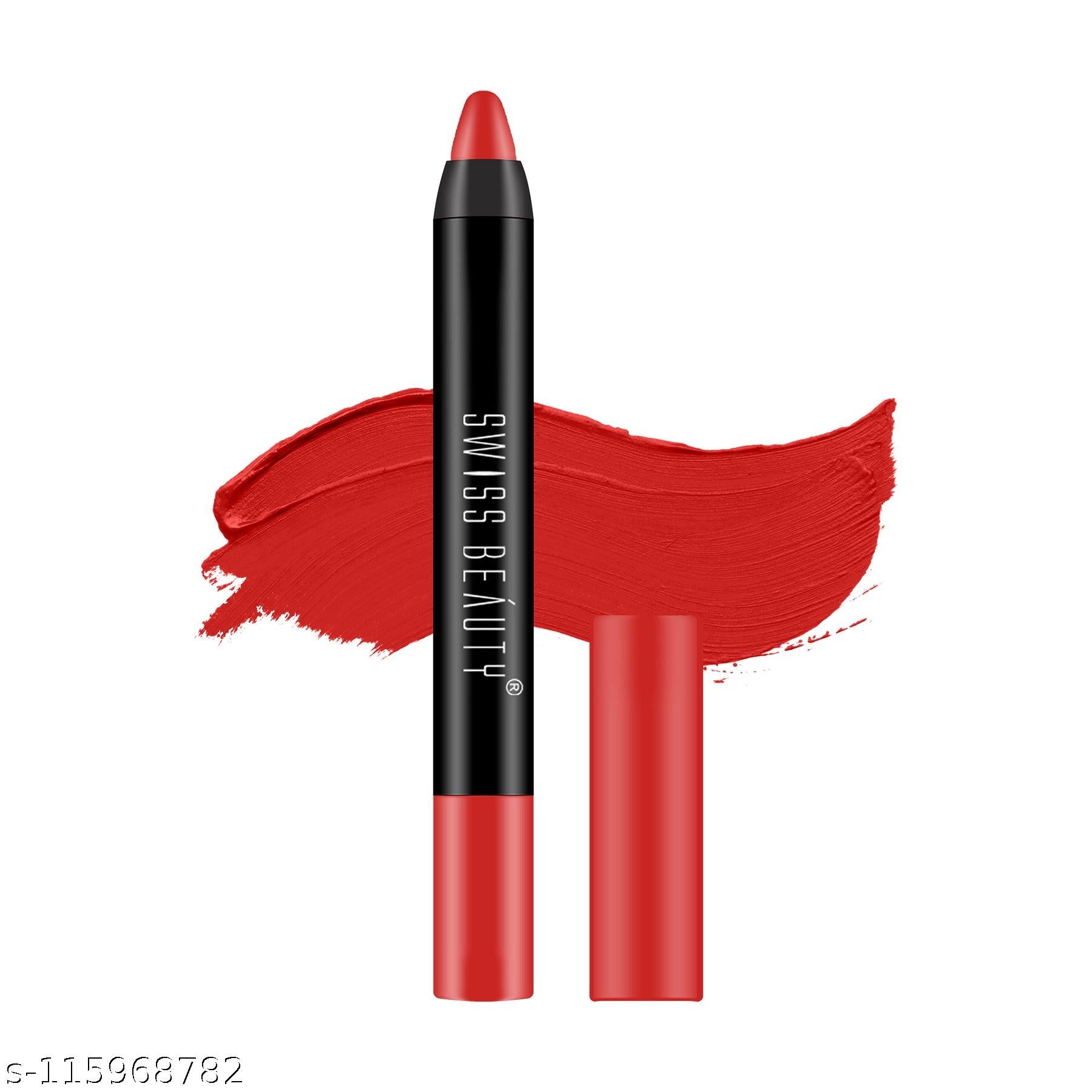 Swiss Beauty Stay On Lip Crayon -4 Red Flag - Image 4