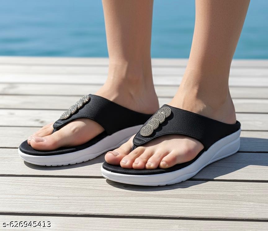 Black Coin Panga Fashion Sandal - Unixkart - View 4
