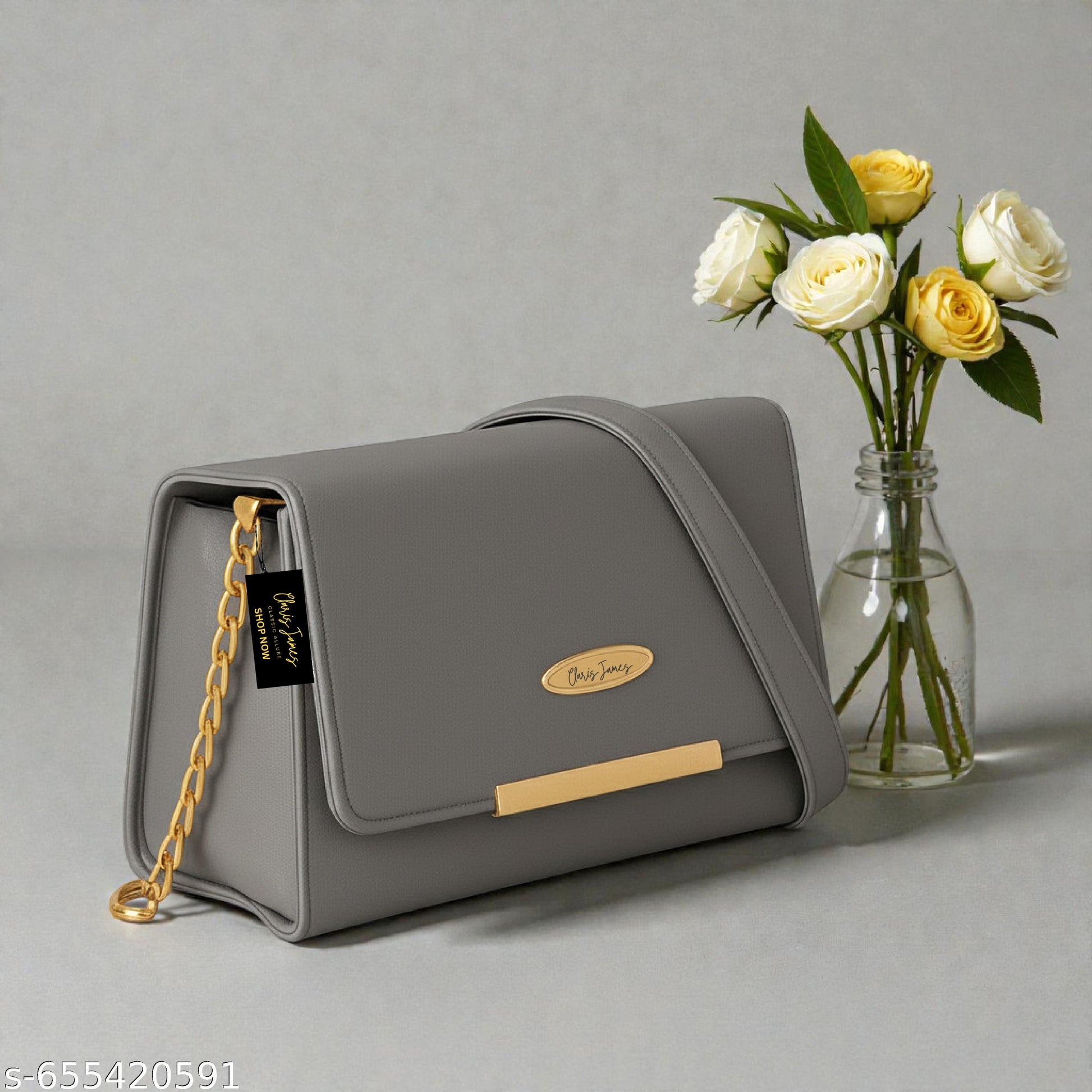 Elegant Fashionable Women Slingbags Grey - Unixkart - View 4