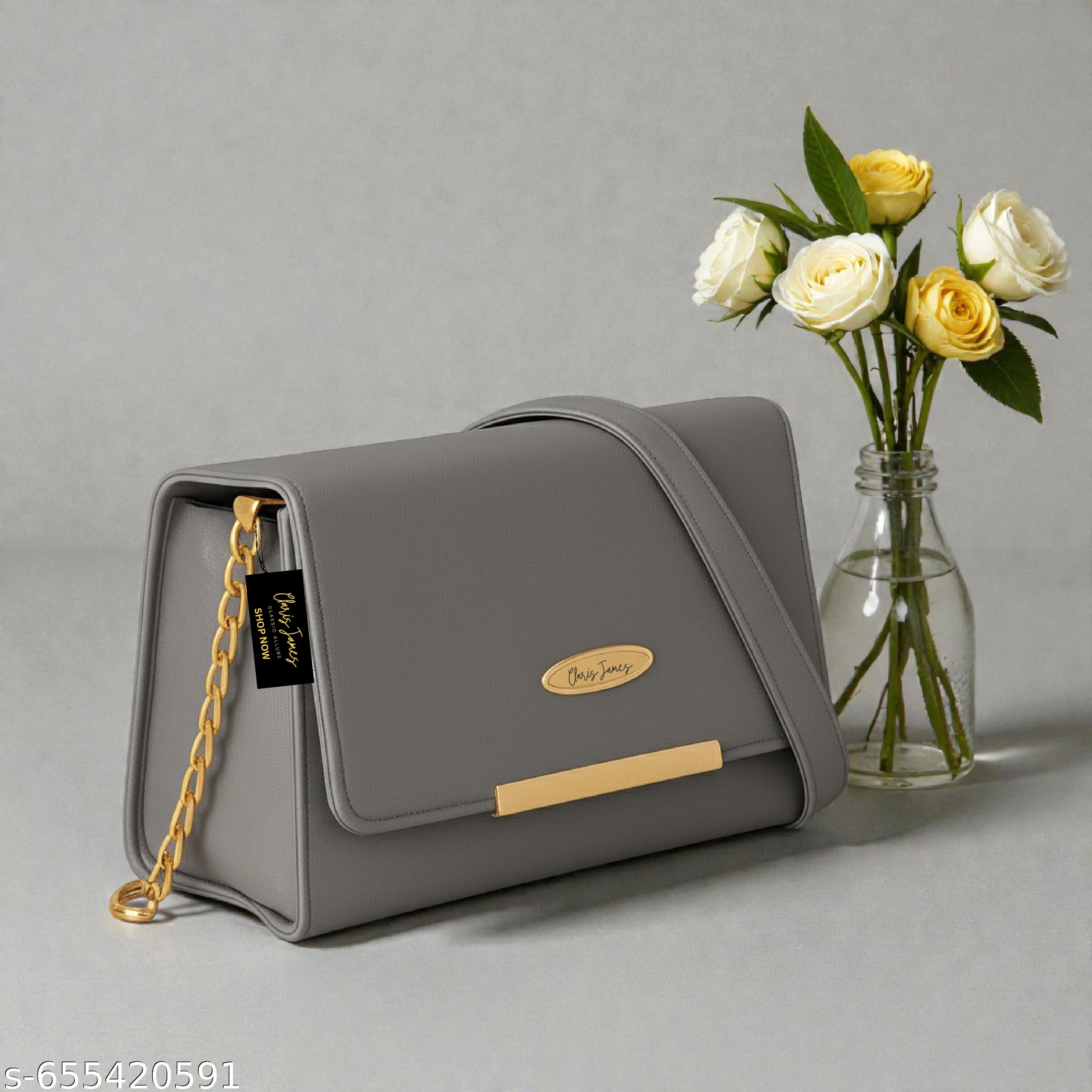 Elegant Fashionable Women Slingbags Grey - Unixkart - View 4