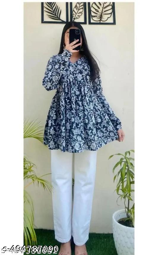 Women's Rayon Printed Short Kurti - image 4