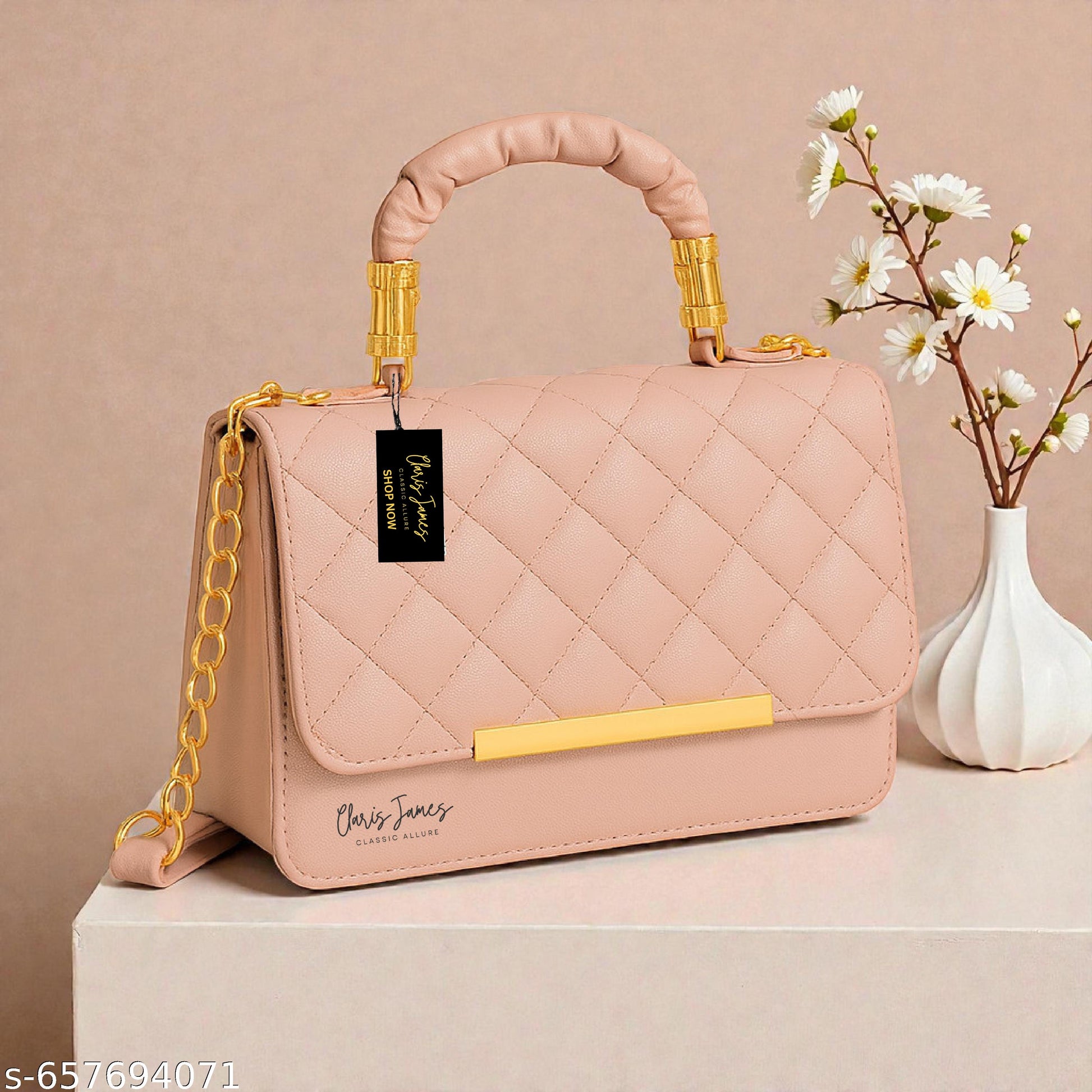 Graceful Classy Women Slingbags peach - Unixkart - View 4