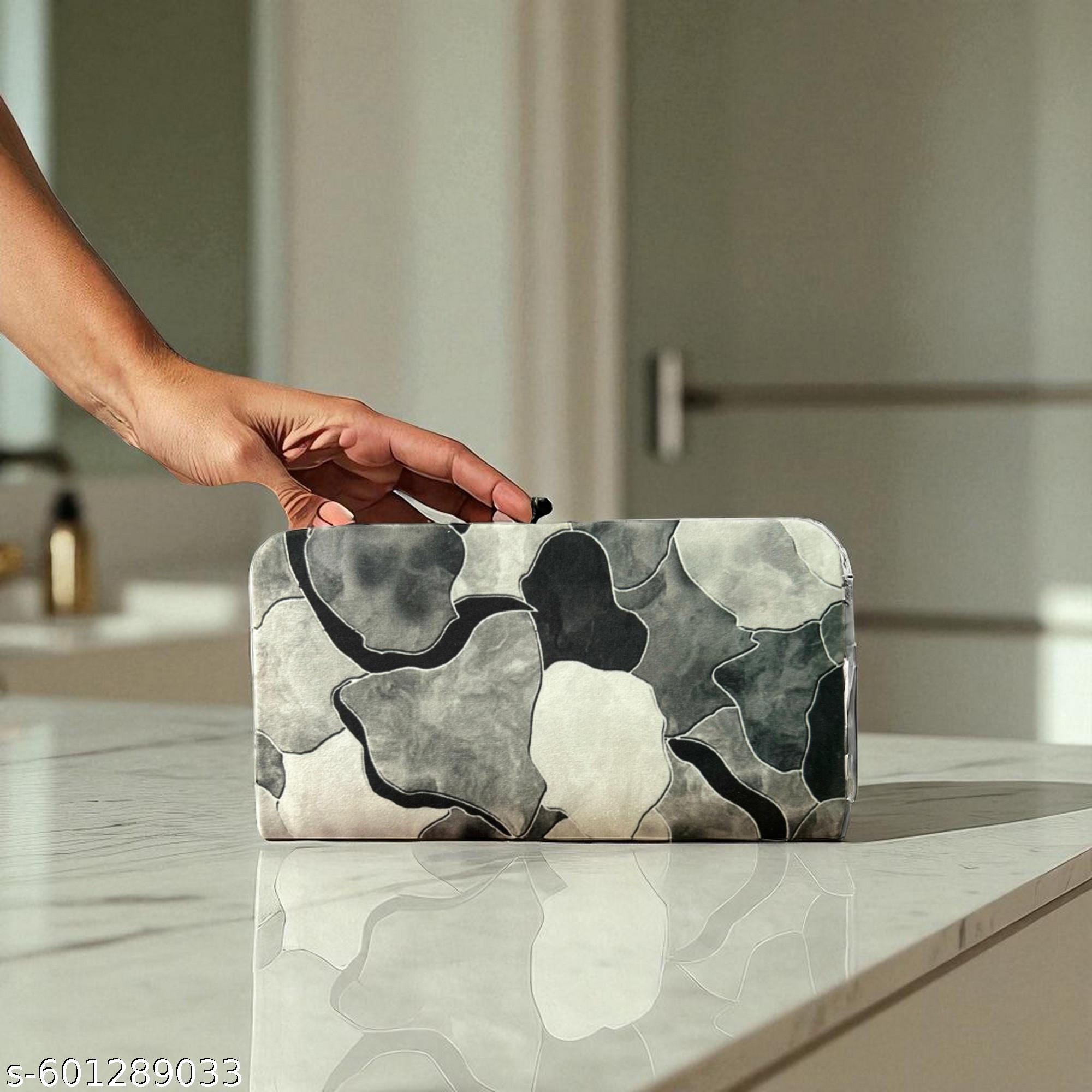 Fashionable casual trendy modern women clutch Black - Unixkart - View 4