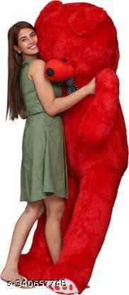 3 Feet Red Giant Teddy Bear - Unixkart - View 4