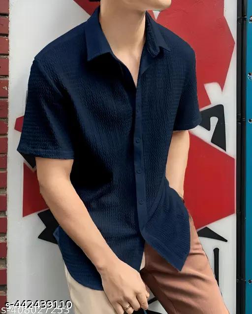 Men's Dark Colour Half Sleeve Casual Shirt - Unixkart - View 4