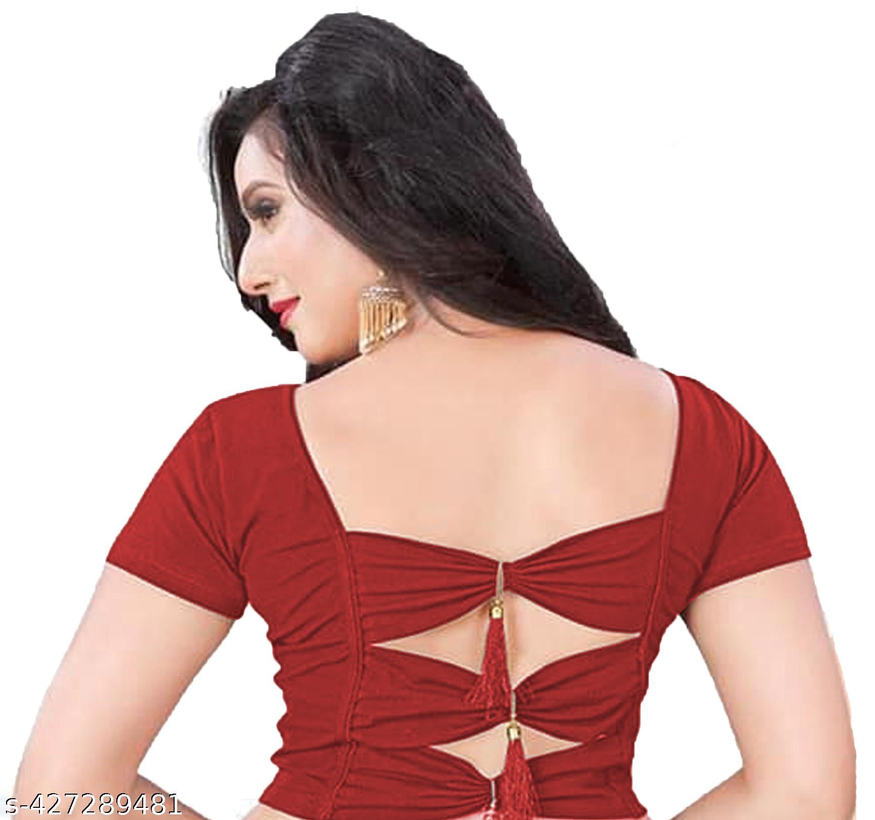 Readymade Blouse Stylish Blouse Fashion Blouse Back Pattern Blouse Latest Blouse Design - Unixkart - View 4