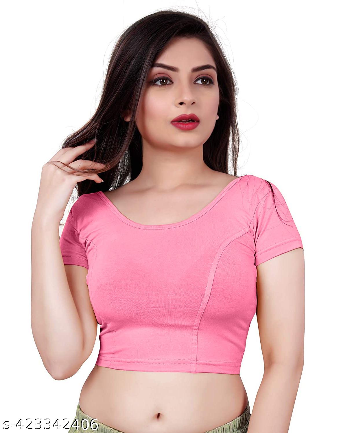 Stretchable Hosiery Readymade Cotton Lycra Blouse for Women - Unixkart - View 4