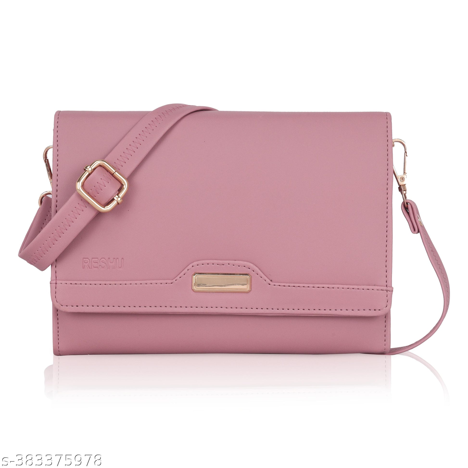 adjustable 5 zipper pocket with card holder premium stylish leather sling bag - Unixkart - View 4