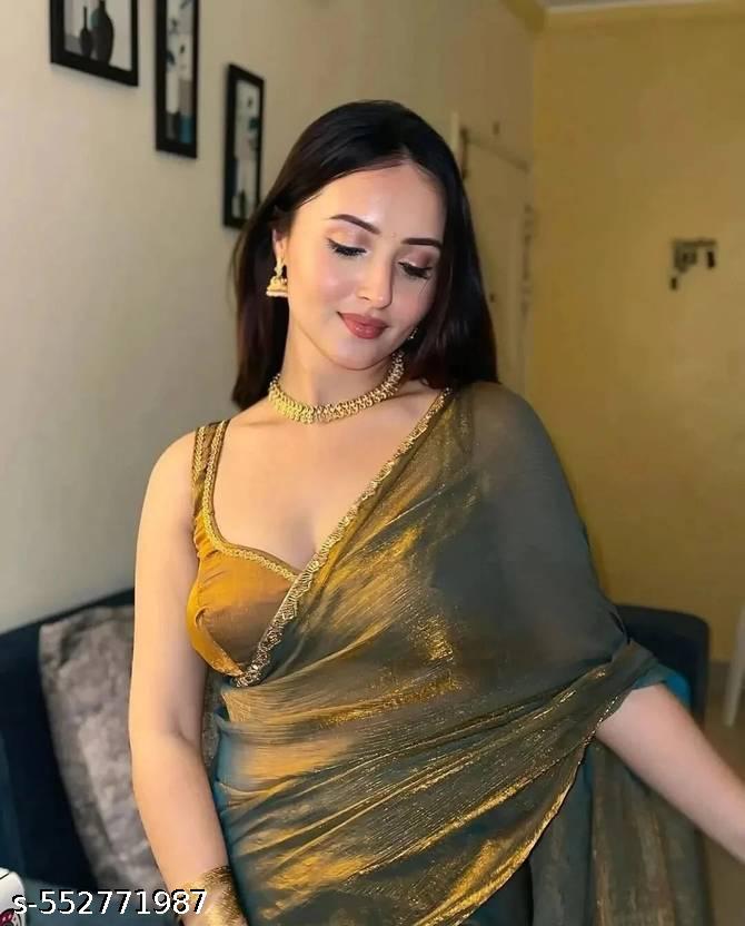 RICH CHIFFON FENDY SOFT FABRIC ALONG WITH RICH BORDER LOOK SAREE WITH BLOUSE - Unixkart - View 4