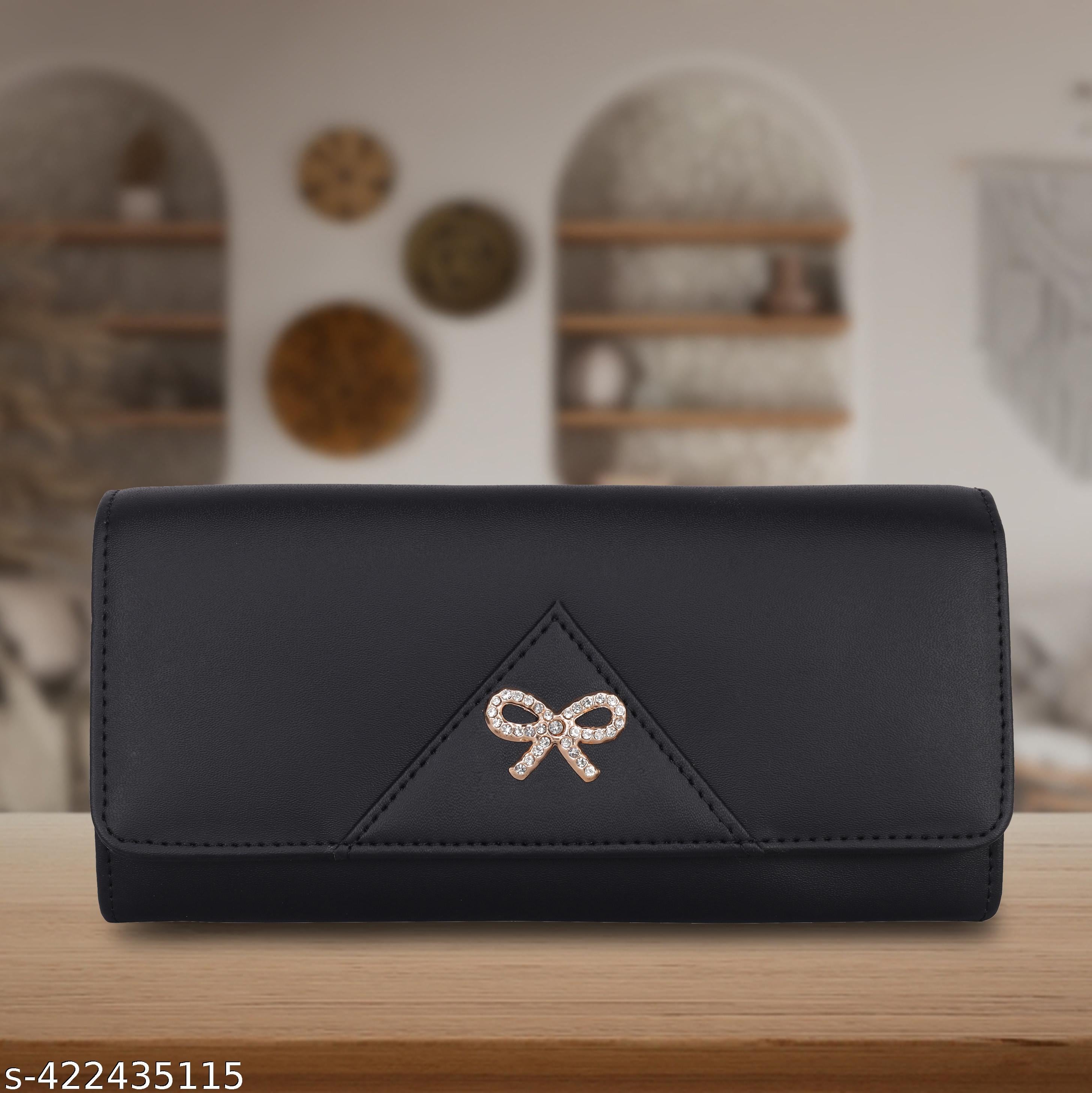 6 card slot premium PU leather hand purse with zipper pocket - Unixkart - View 4