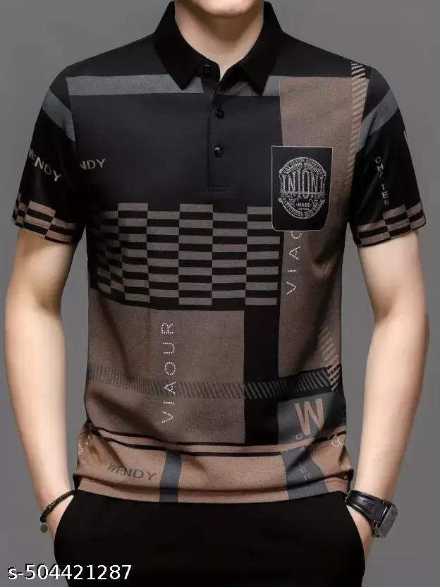 Men's Regular Fit Cotton Blend Half Sleeve Polo T-Shirt - view 4