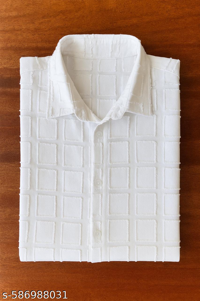 Men's Popcorn Full Sleeve Casual Shirt - Unixkart - View 4