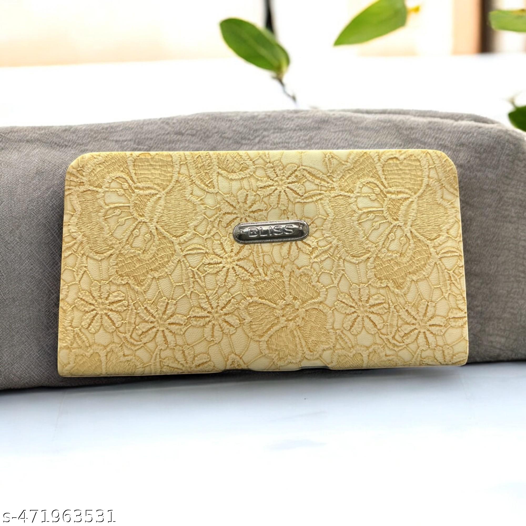 Cream Modern Women Clutches - Unixkart - View 4