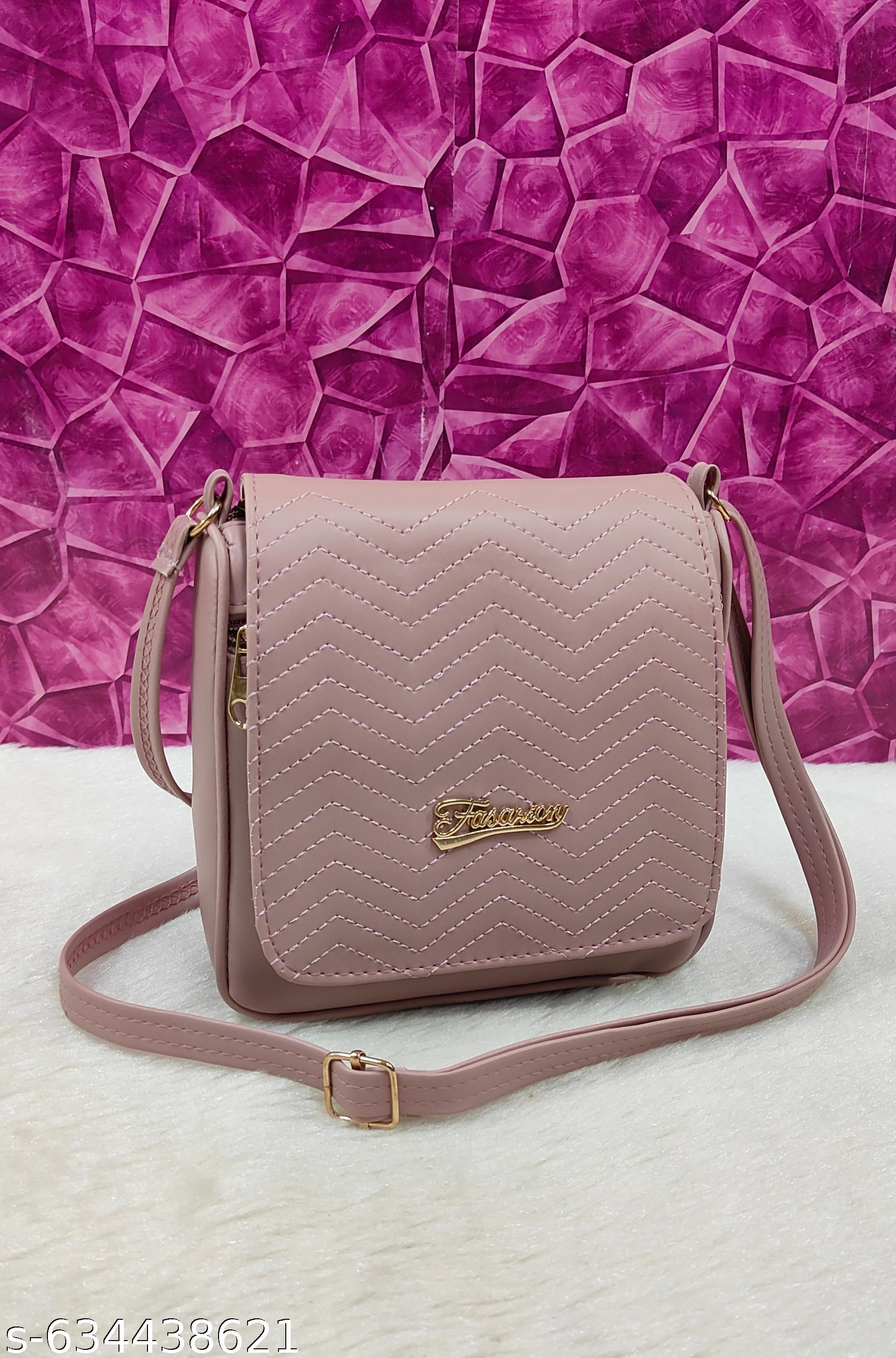 fashionable women Lavender PU sling bags/Full hand work bag/sling bag for women/party wear bag for women/long bag for women/wedding bag for women/Small sling bags/Premium PU leather sling bags for women. - Unixkart - View 4