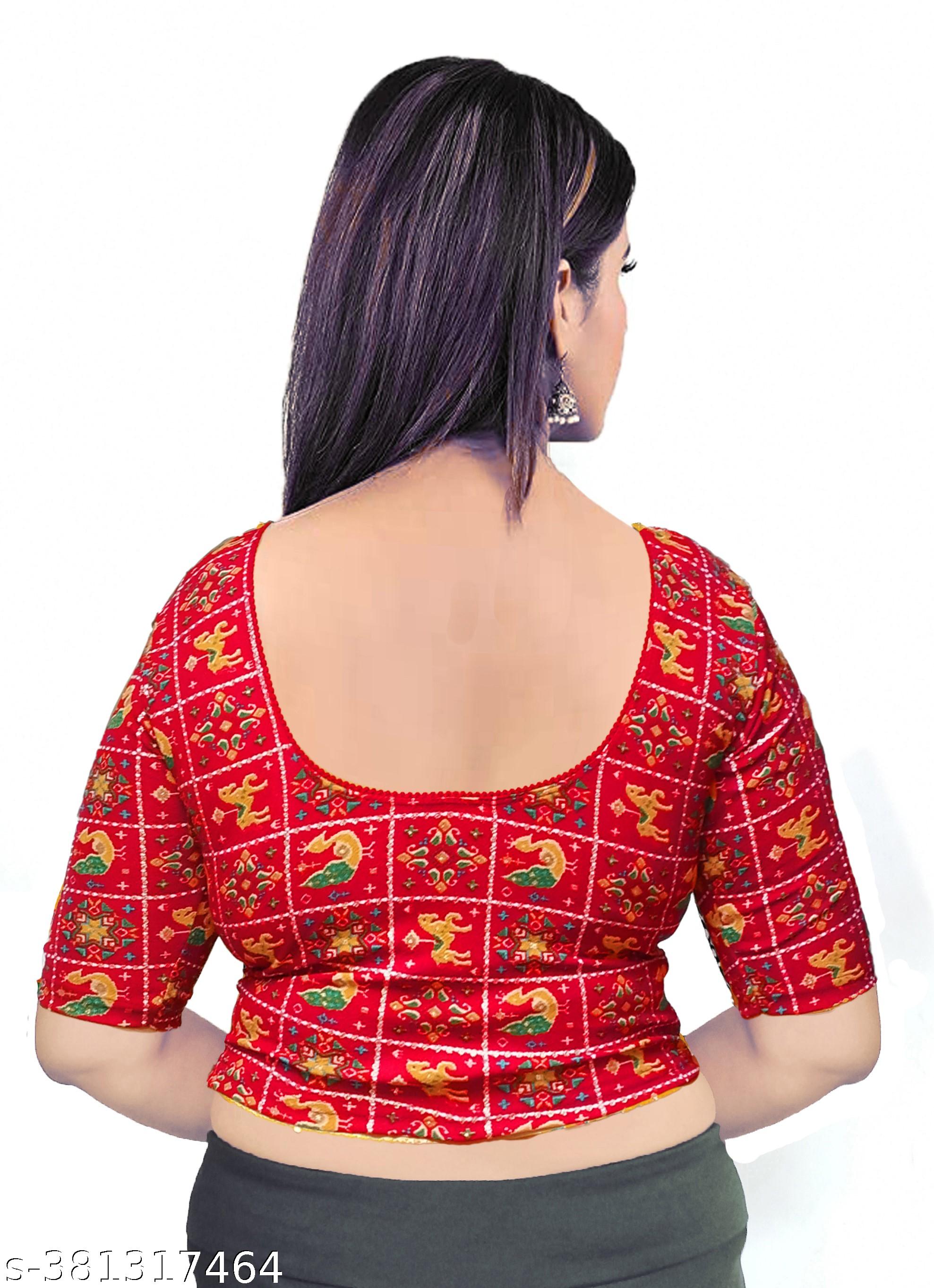 Readymade Partywear Blouse New Collection 2024 Printed Blouse for Women - Unixkart - View 4