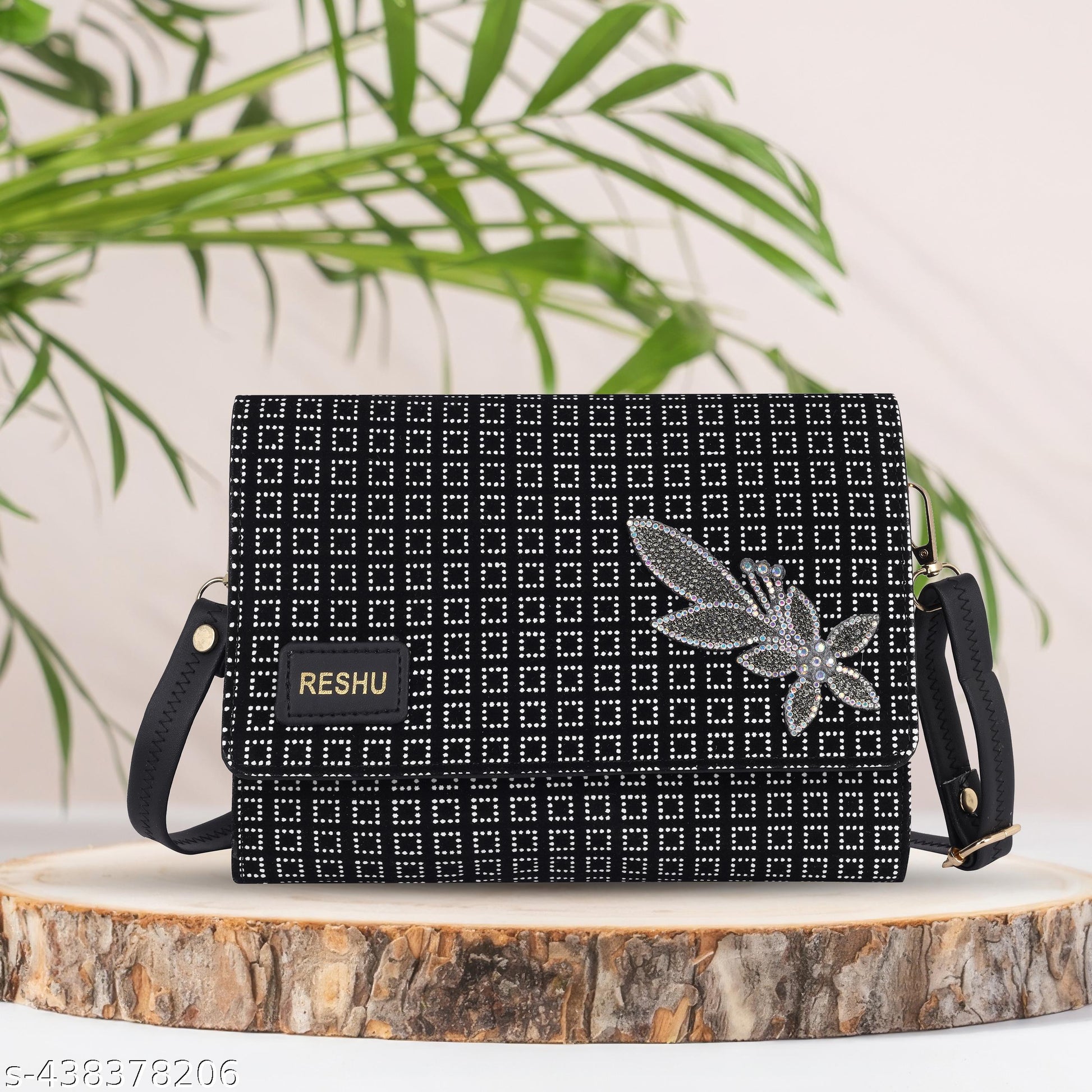 adjustable shoulder strap 6 card slot premium PU leather dialy use for travel party wear college and ETC - Unixkart - View 4