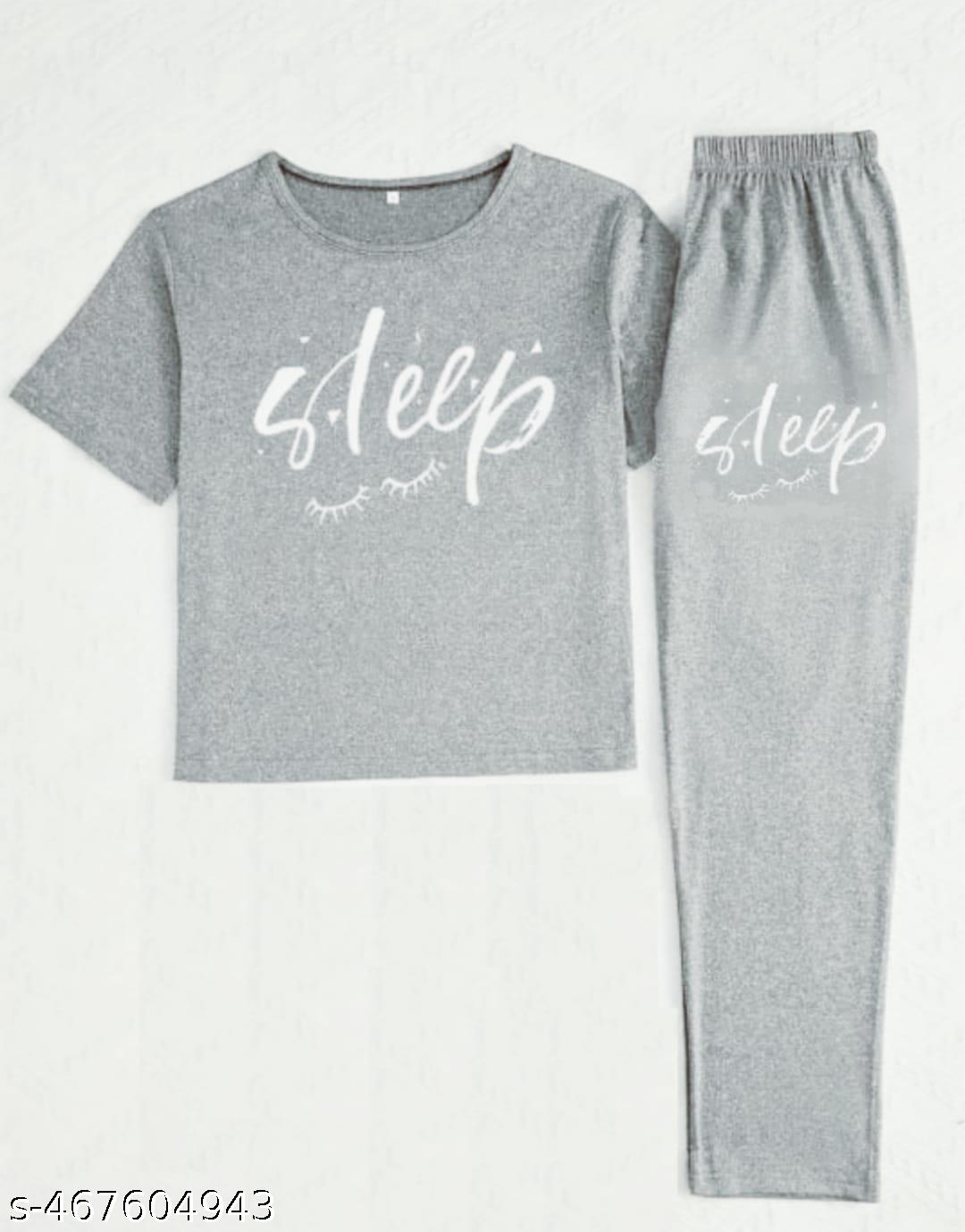Womens Gery Sleepy Pant Set - View 4 - Juliate