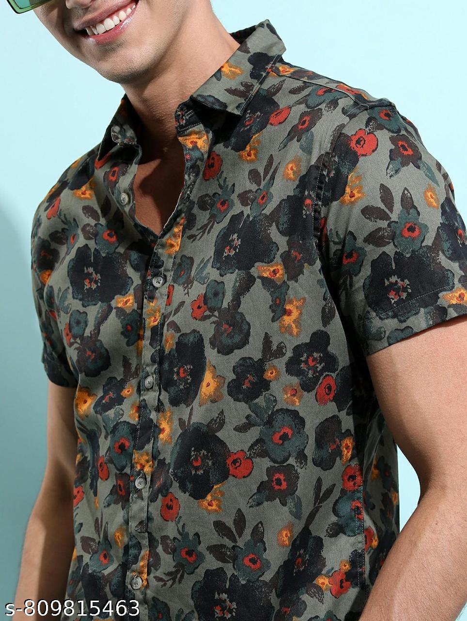 Men's Digital Print Half Sleeve Shirt - Unixkart - View 4