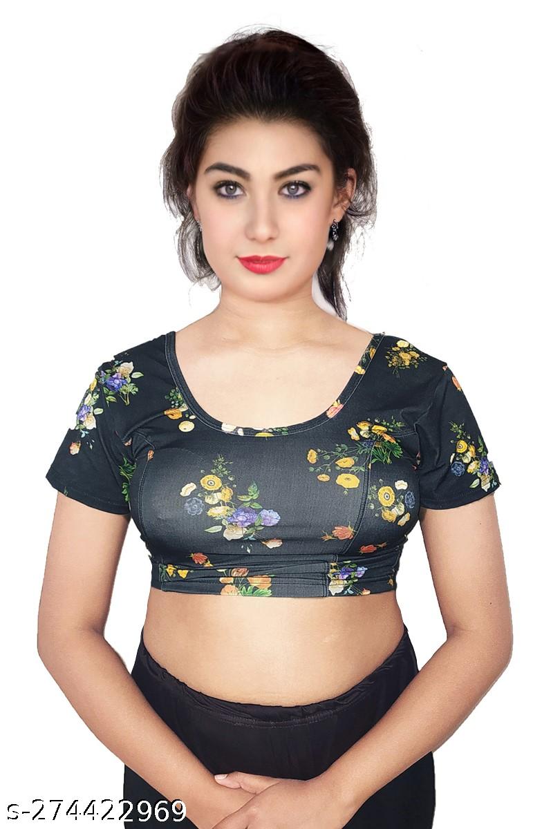 Readymade Stretchable Blouse Digital Print Collection - Unixkart - View 4