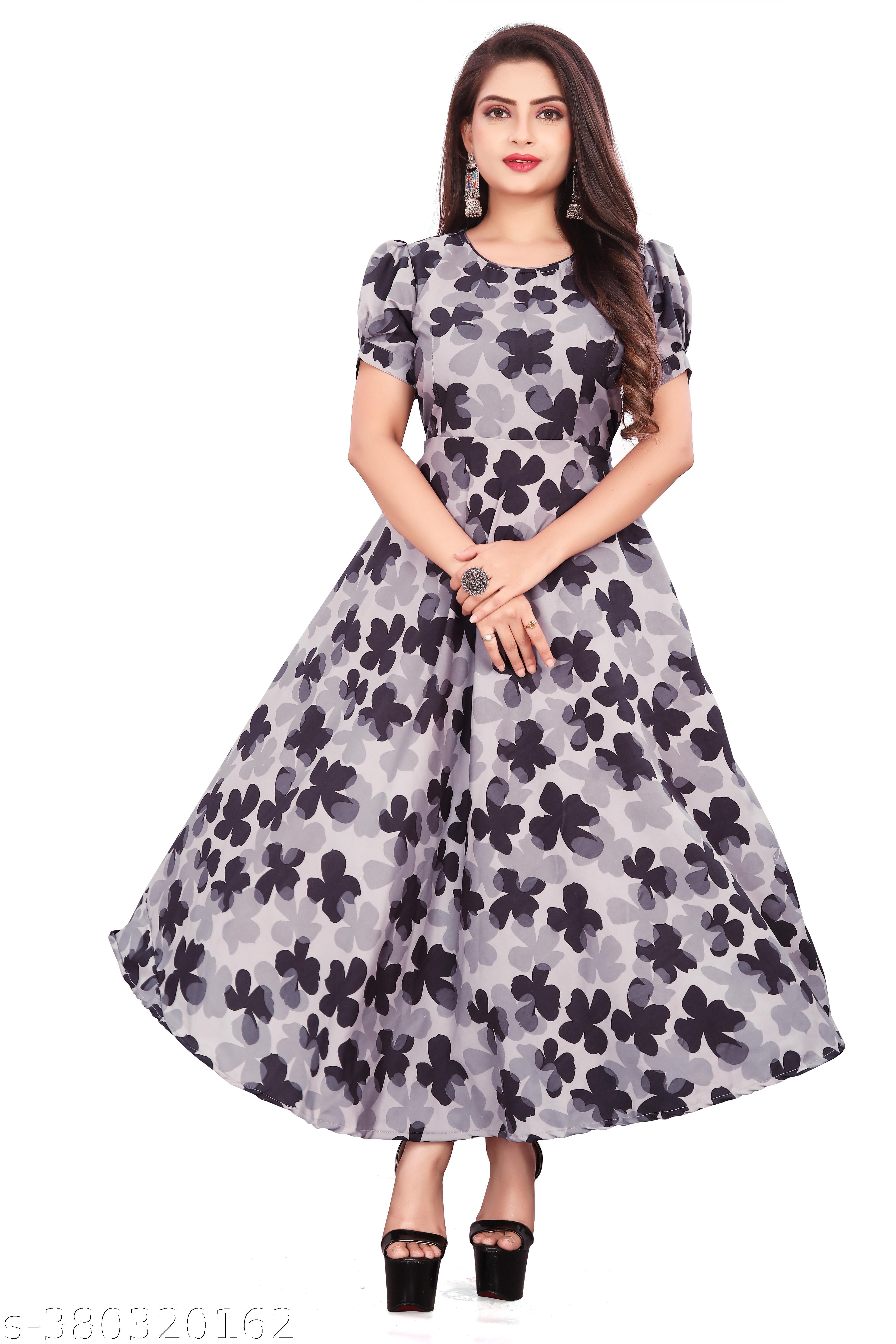 Women's A-Line Stylish Printed Dress - Unixkart - View 4