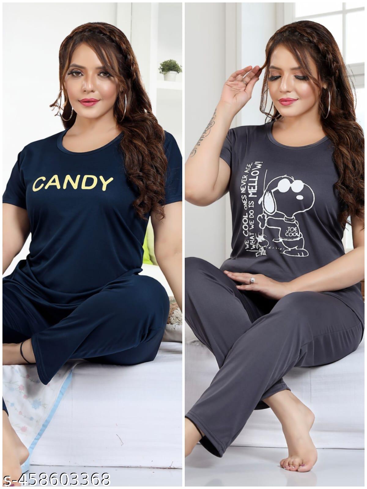 Printed Night Suit Combo Pack of 2 - Unixkart - View 4