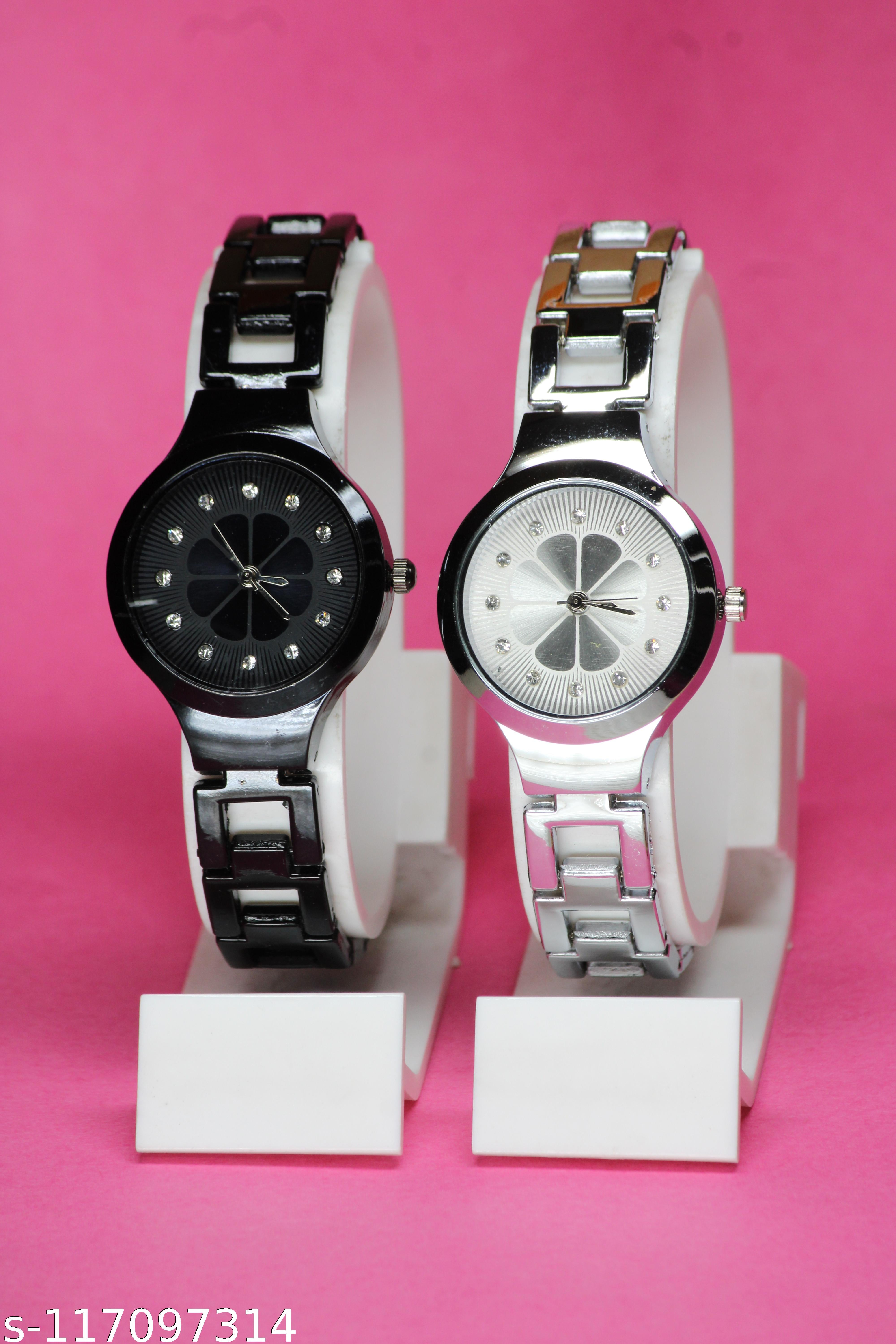 Stylish Flower Designer Analog Women Watches Combo - Image 4