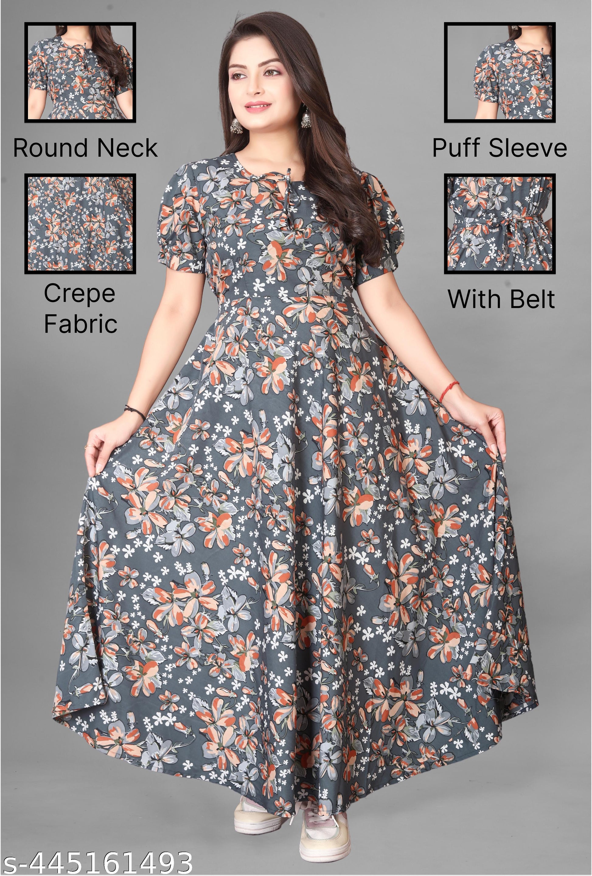 Women's A-Line Glamorous Dress - Unixkart - View 4